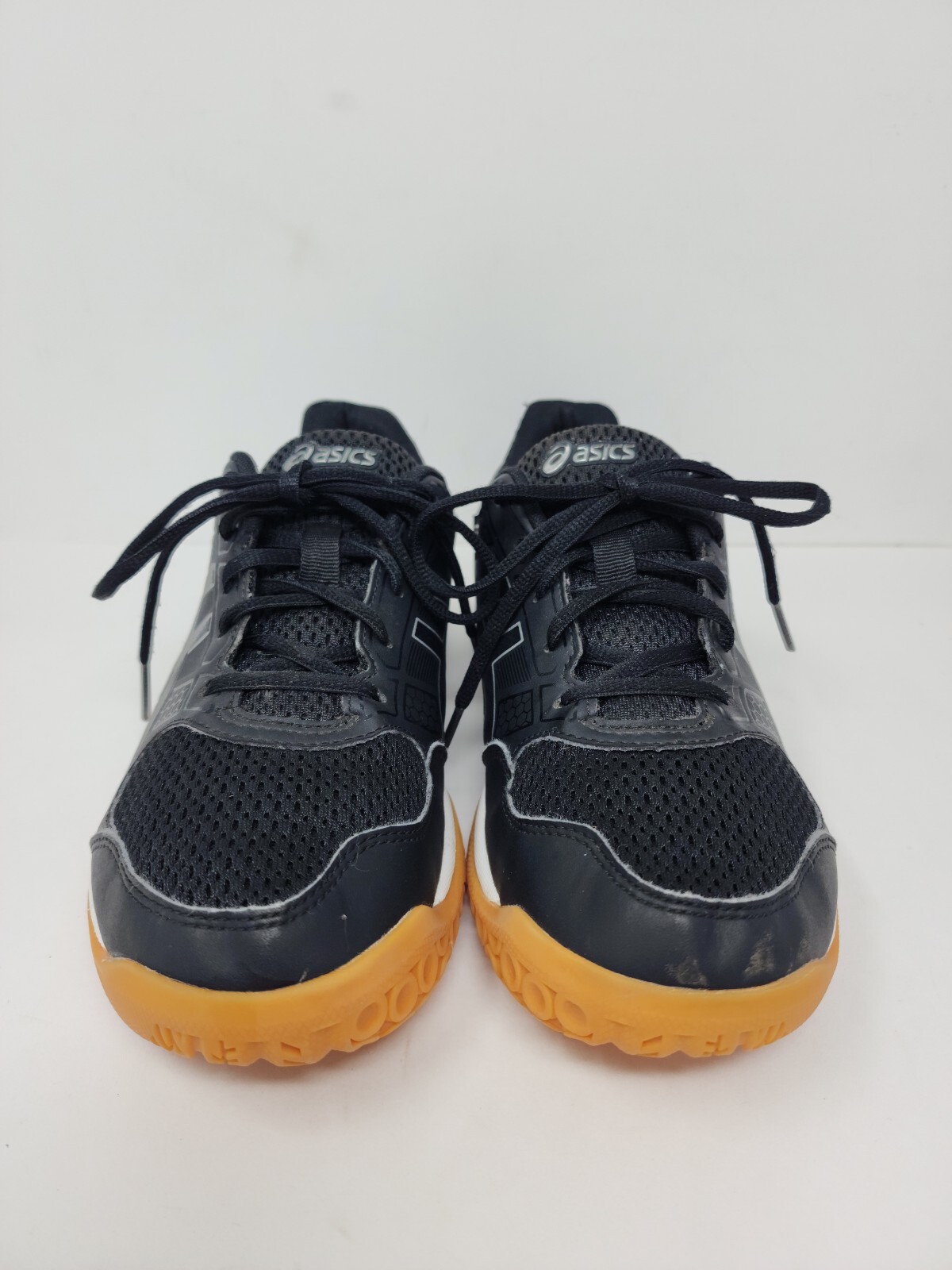 Asics Gel Rocket Womens 7.5 Black White Running Shoes Sneakers Training Athletic