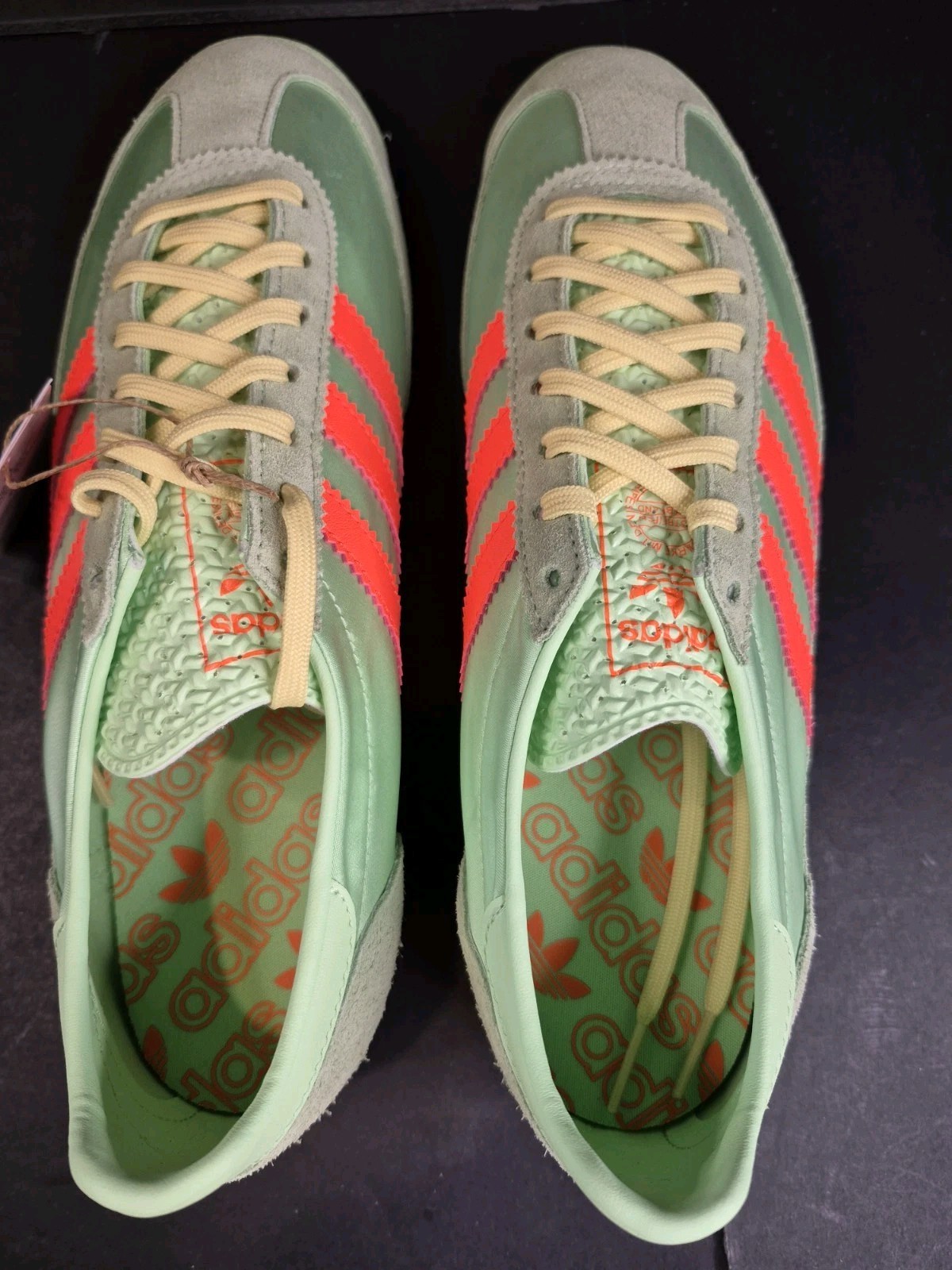 ADIDAS SL 72 OG GREEN ORANGE SIZES 9 OR 10 WOM JI0197 NIB! $100