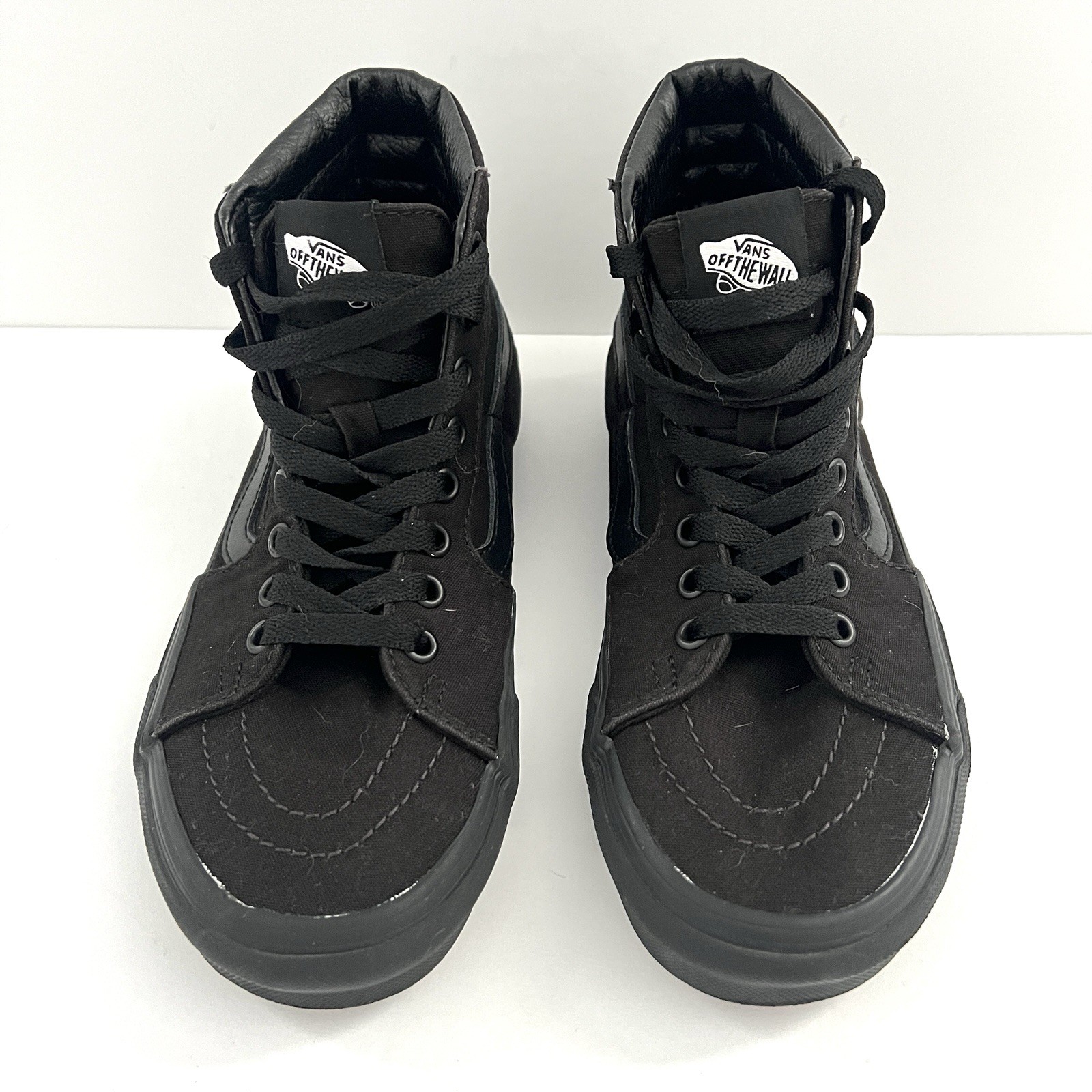 Vans Sneakers Off The Wall 721454 Sk8 Hi High Top Black Shoes Men 5 Women 6.5