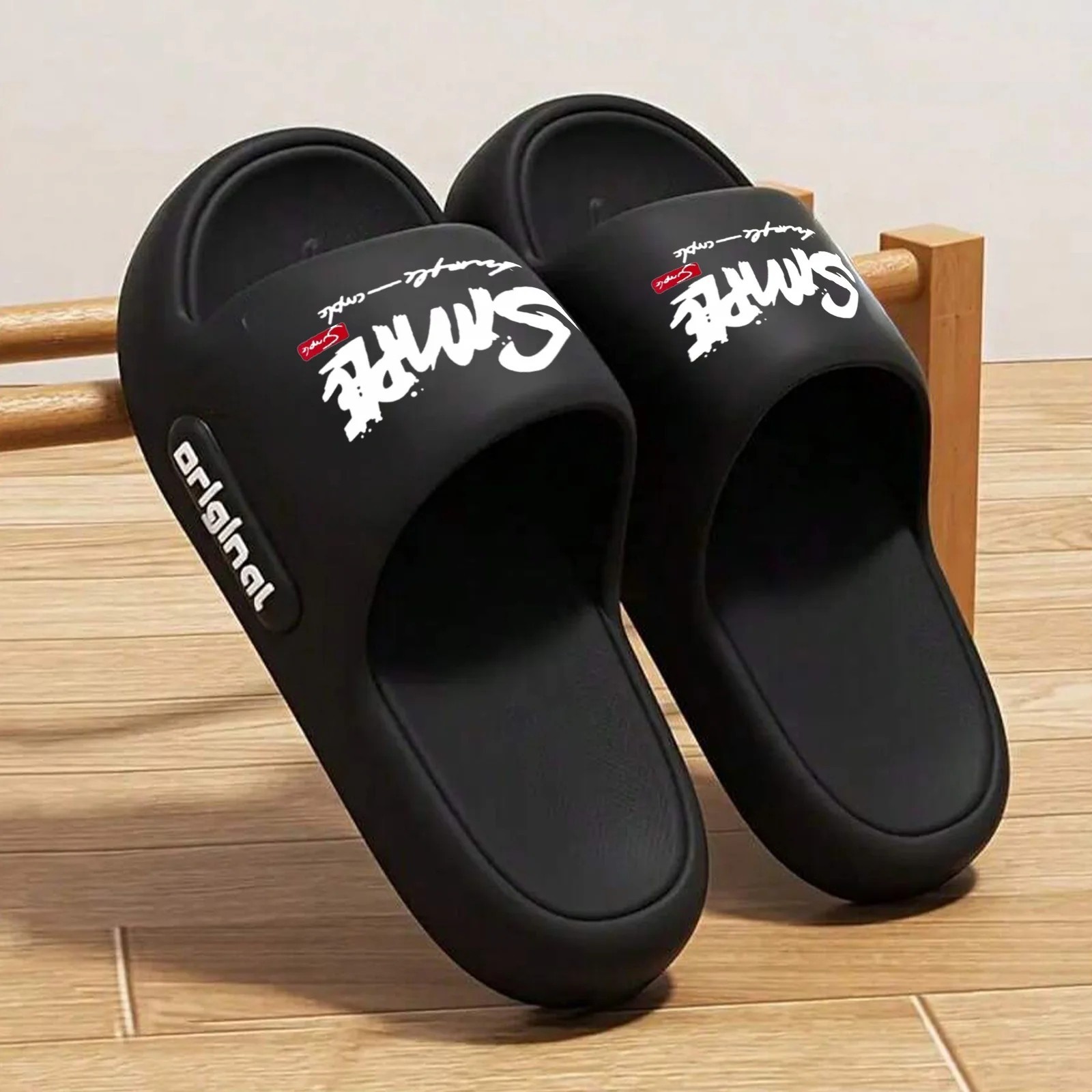 Couples EVA Printed Slippers Thick Sole Non-Slip Home Outdoor Unisex Sandals