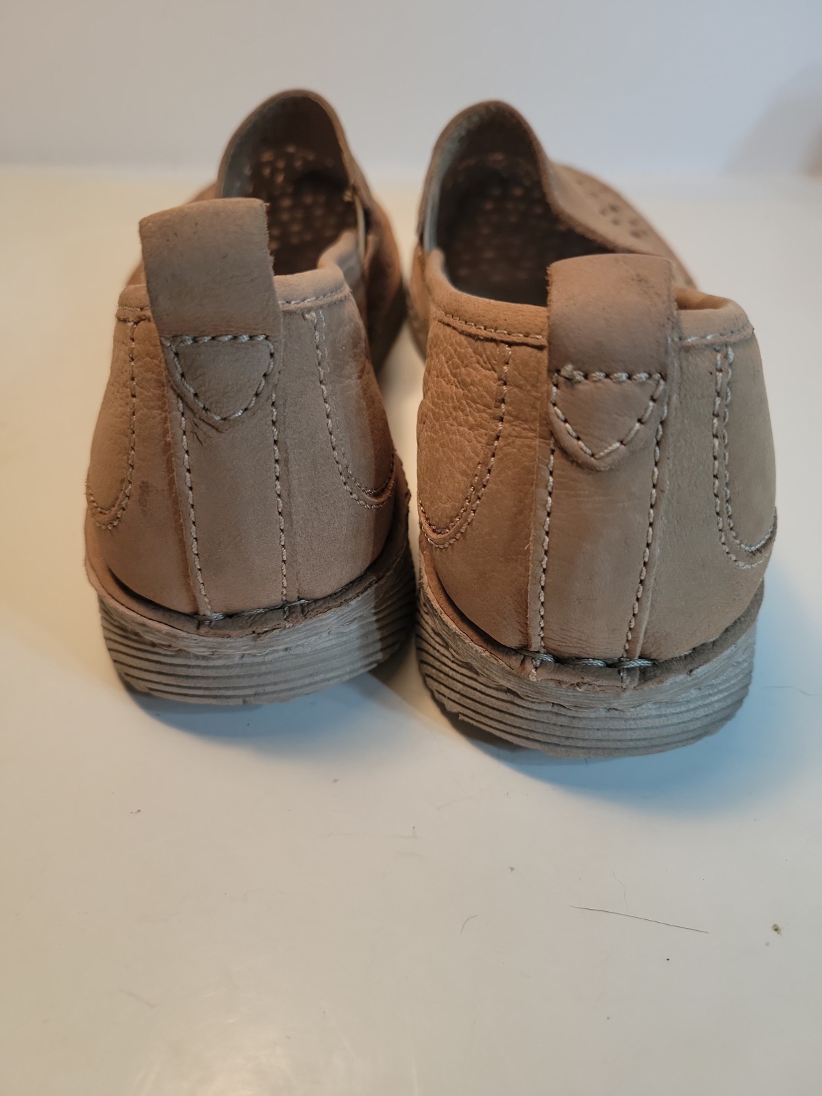 Josef Seibel Sofie 27 Womens Leather Slip-On Shoes Creme Size 8 Us 39 Eu Cutout