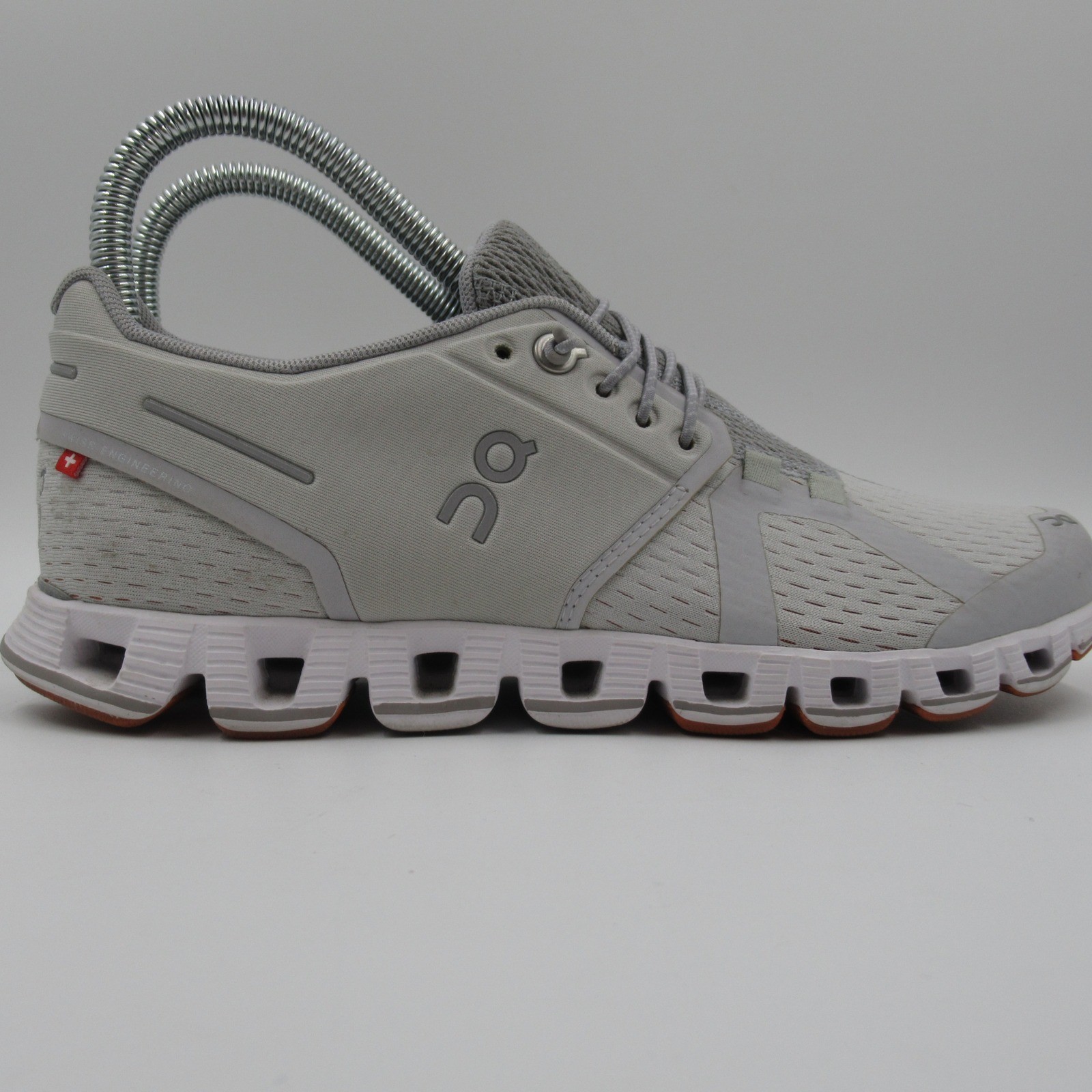 On Cloud CloudTec Running Shoes Womens 6 Grey Orange Low Top Sneakers 19.99194