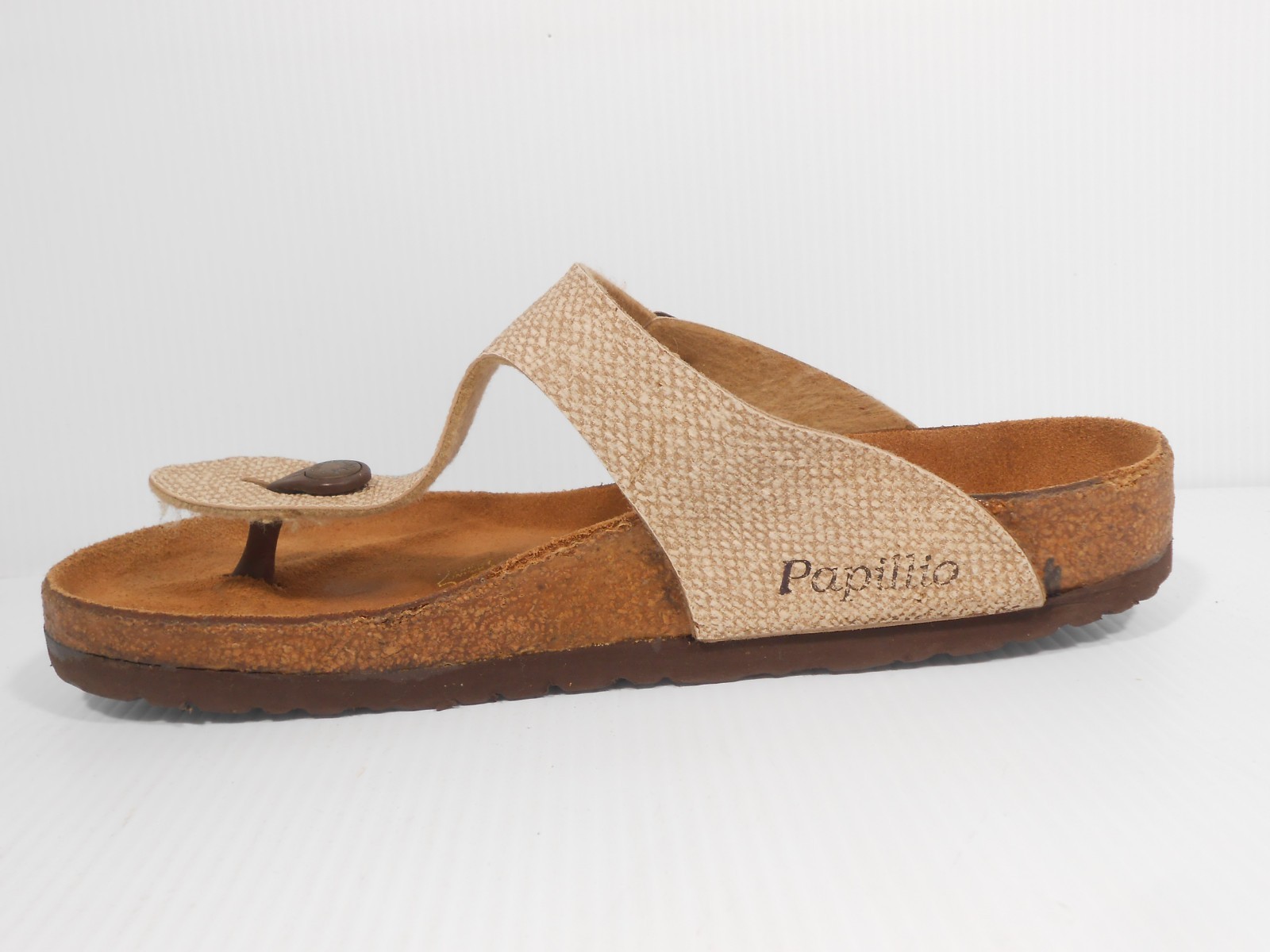Birkenstock Papillio Thong Sandals Beige. Gizeh. Sz: 40. 260 L9 M7 Germany