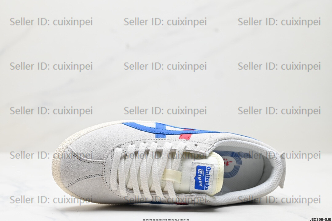 Onitsuka MEXICO DELEGATION Classic Gray/Blue Retro Unisex Shoes Sneakers