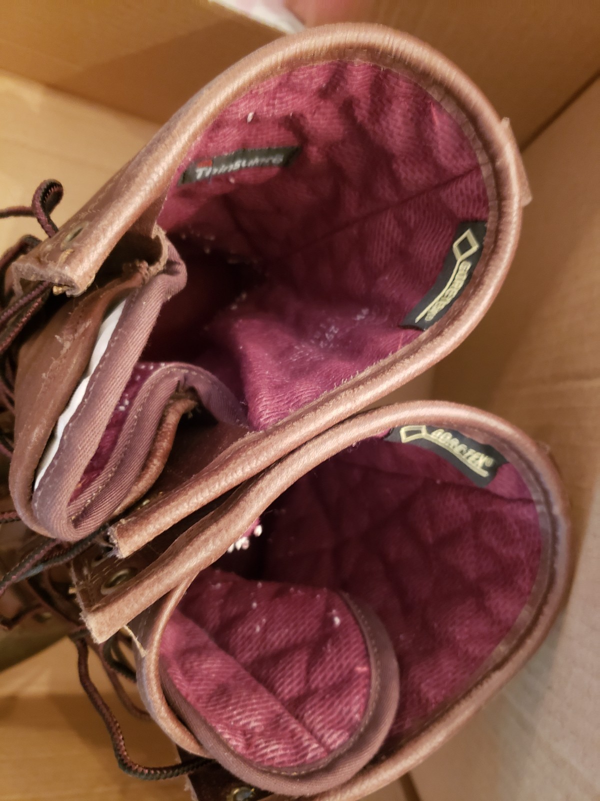 🥾EUC 🥾 L.L. Bean🥾 MENS 8” LLBEAN HUNTING BOOTS Brown LEATHER GoreTex; Size 9M
