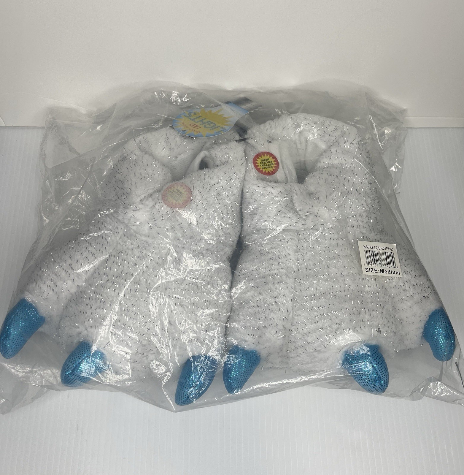 Polar Bear Slippers LED Slippers Polar Bear Accessories Size Medium
