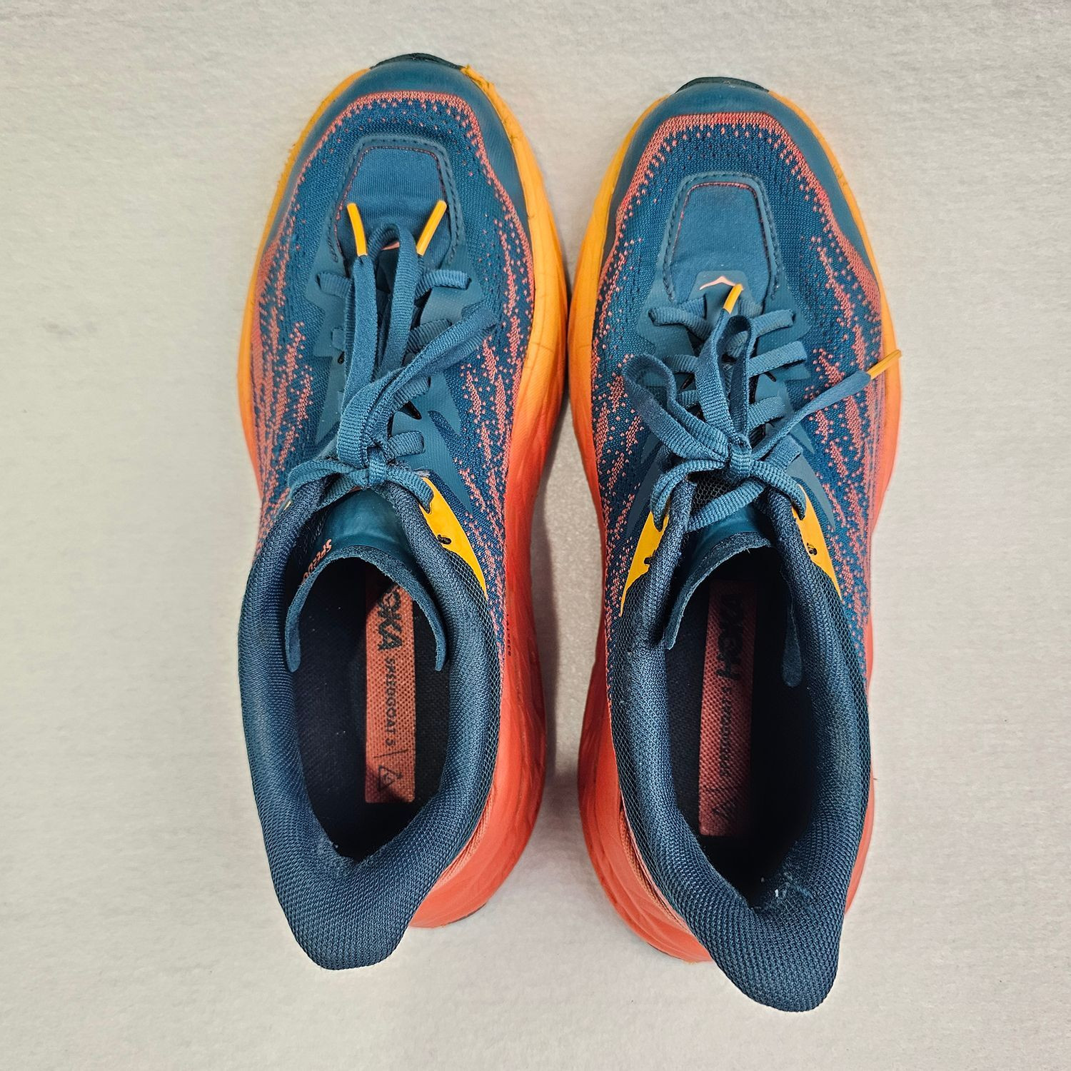 Hoka Speedgoat 5 Women’s Trail Running Shoes Size 8.5B Blue Orange