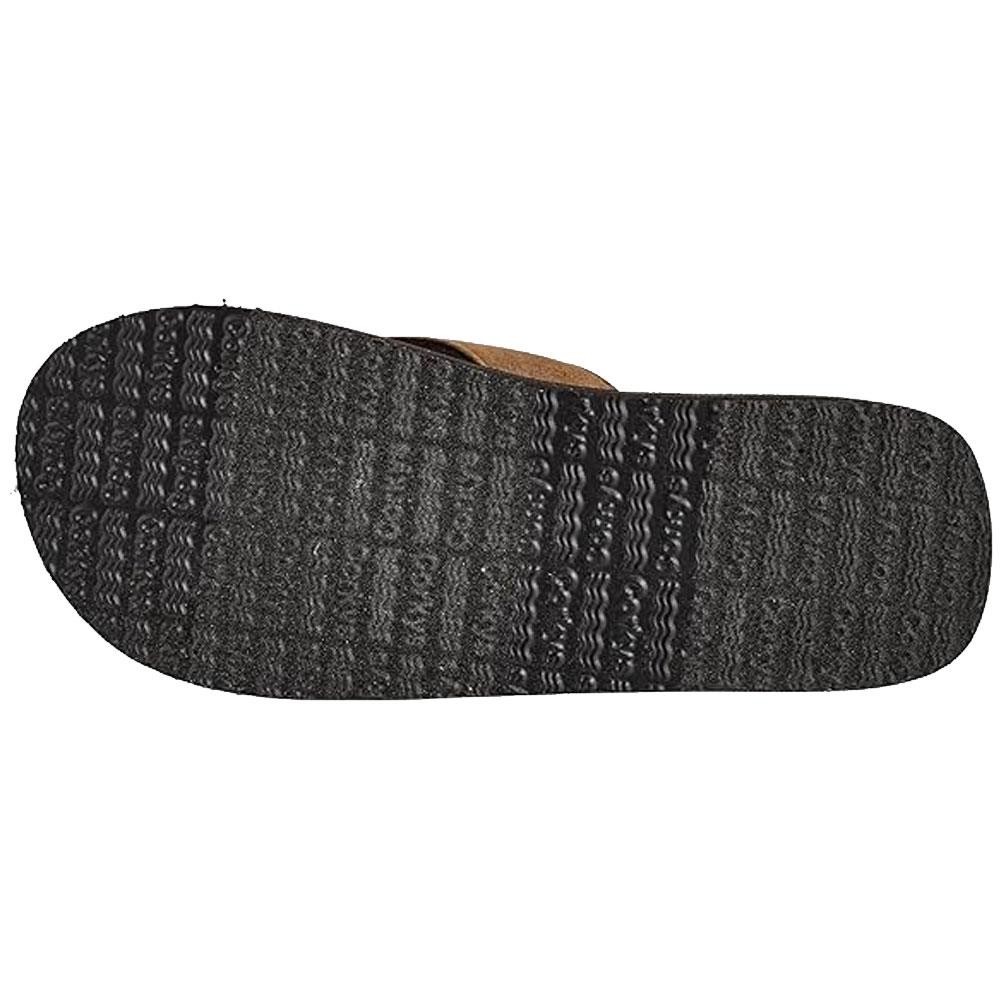 Women’s Corkys Footwear Wedge Flip Flop Sandals – MAI TAI – Tan Brown