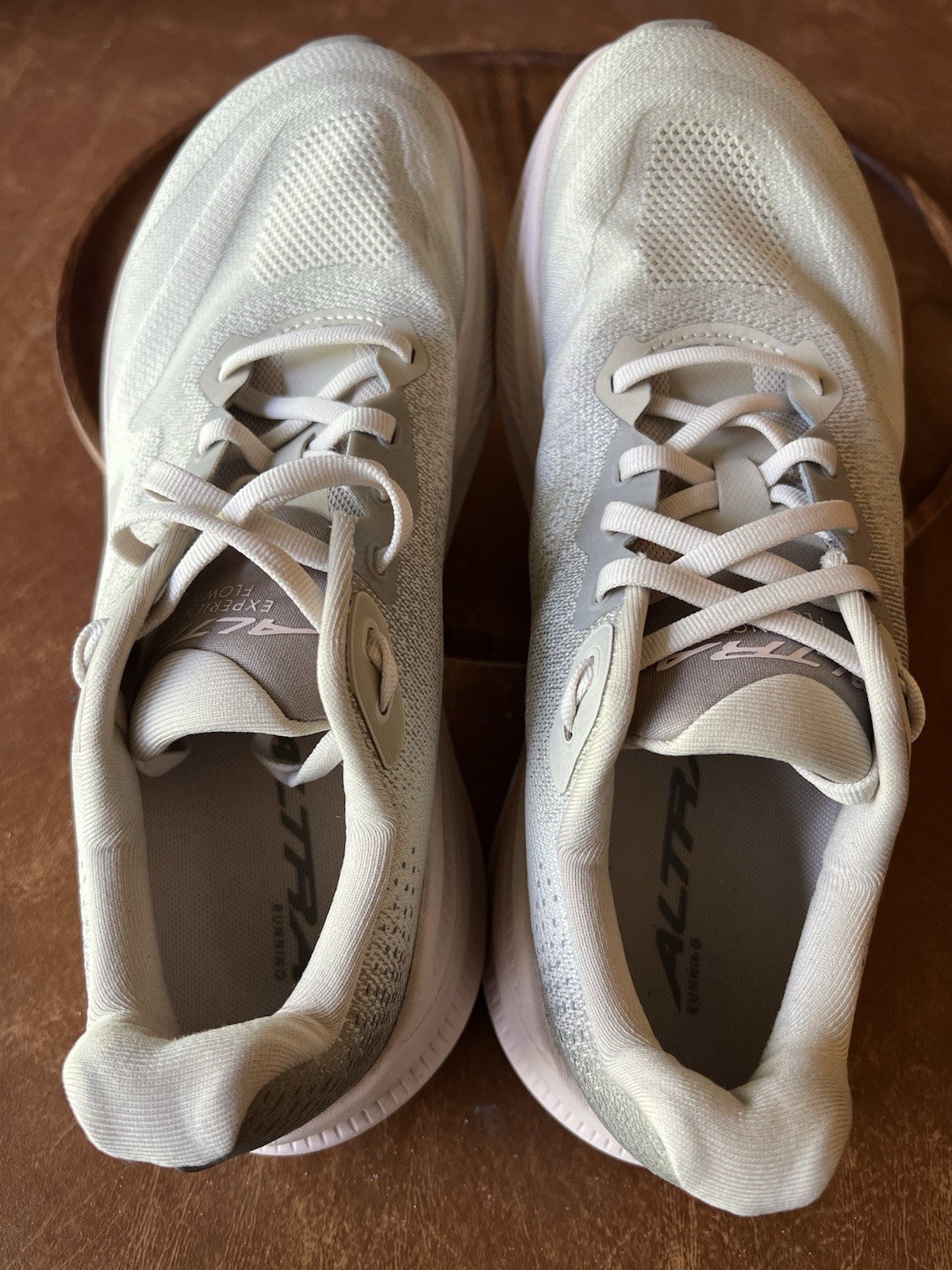 Altra Experience Flow 3 Womens 9.5 Beige Pink Athletic Running Shoes Sneakers
