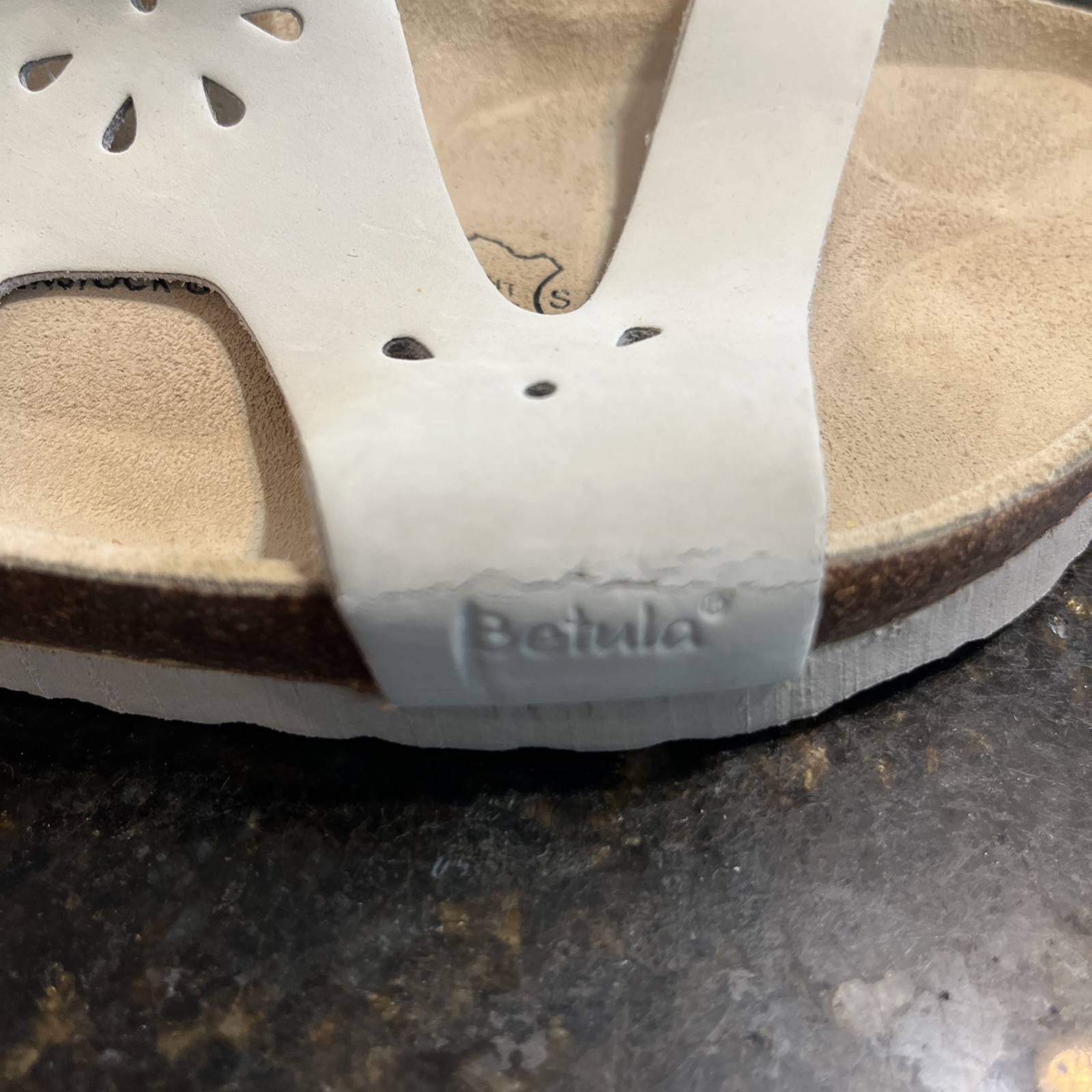 Betula Birkenstock Bone Slide Sandals Made in Germany Women’s Size 37