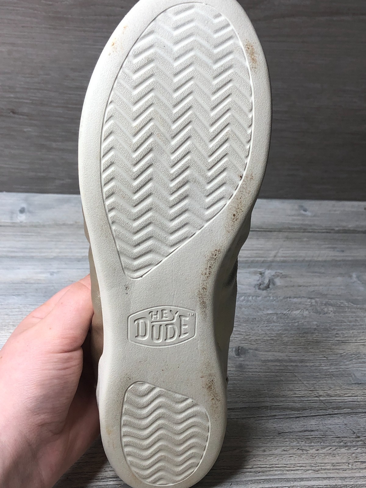 Hey Dude Savannah Slip Classic Shoes Womens 10 Gold Metallic Slip On