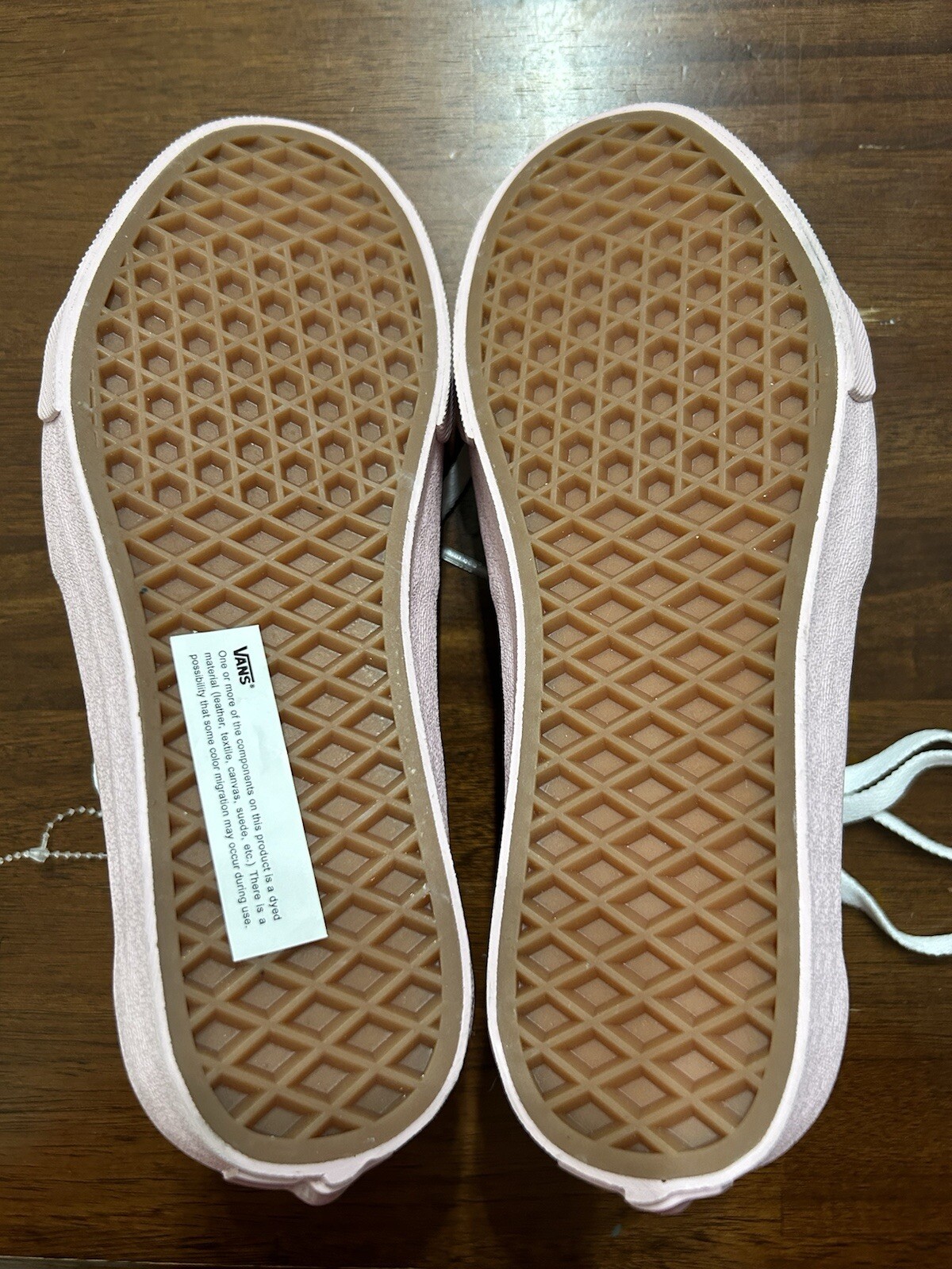 Vans Sk8-Hi Skate White/Pink Tapered Suede High Sneaker Men 5 Women 6.5 RARE
