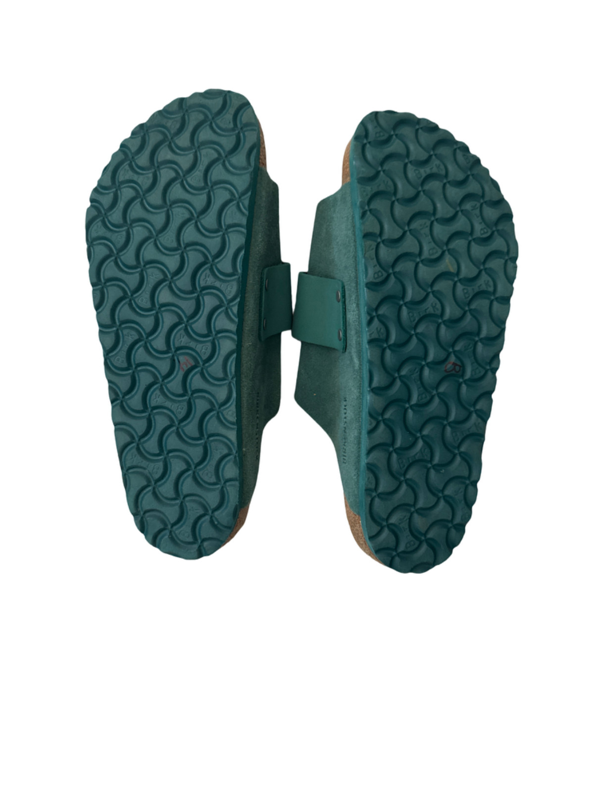 Birkenstock Kyoto Nubuck Suede Leather Slippers Digital Green| Size 39 US 8