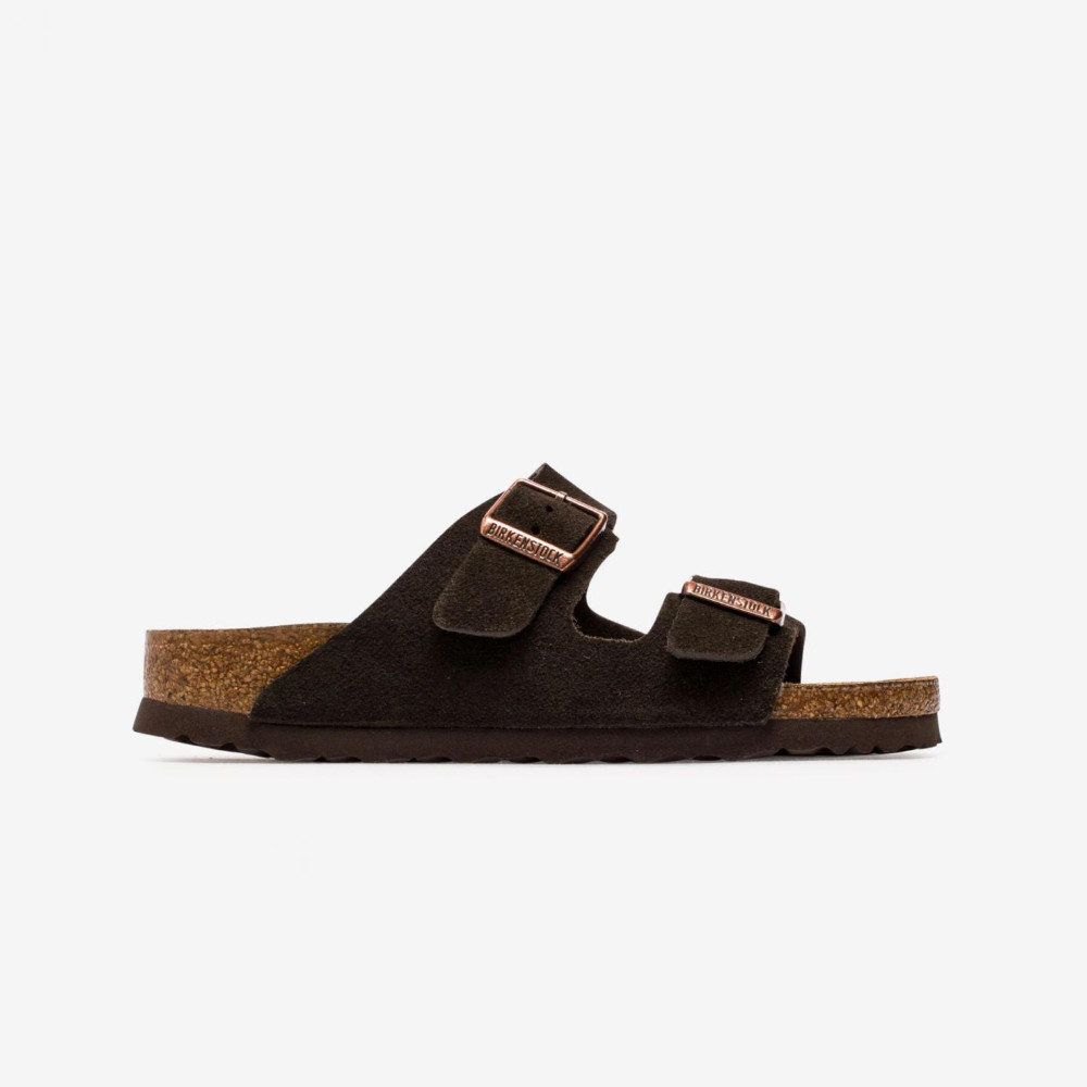 Birkenstock Arizona Suede Mocha Soft Footbed Sandals Women’s Shoes Medium/Narrow