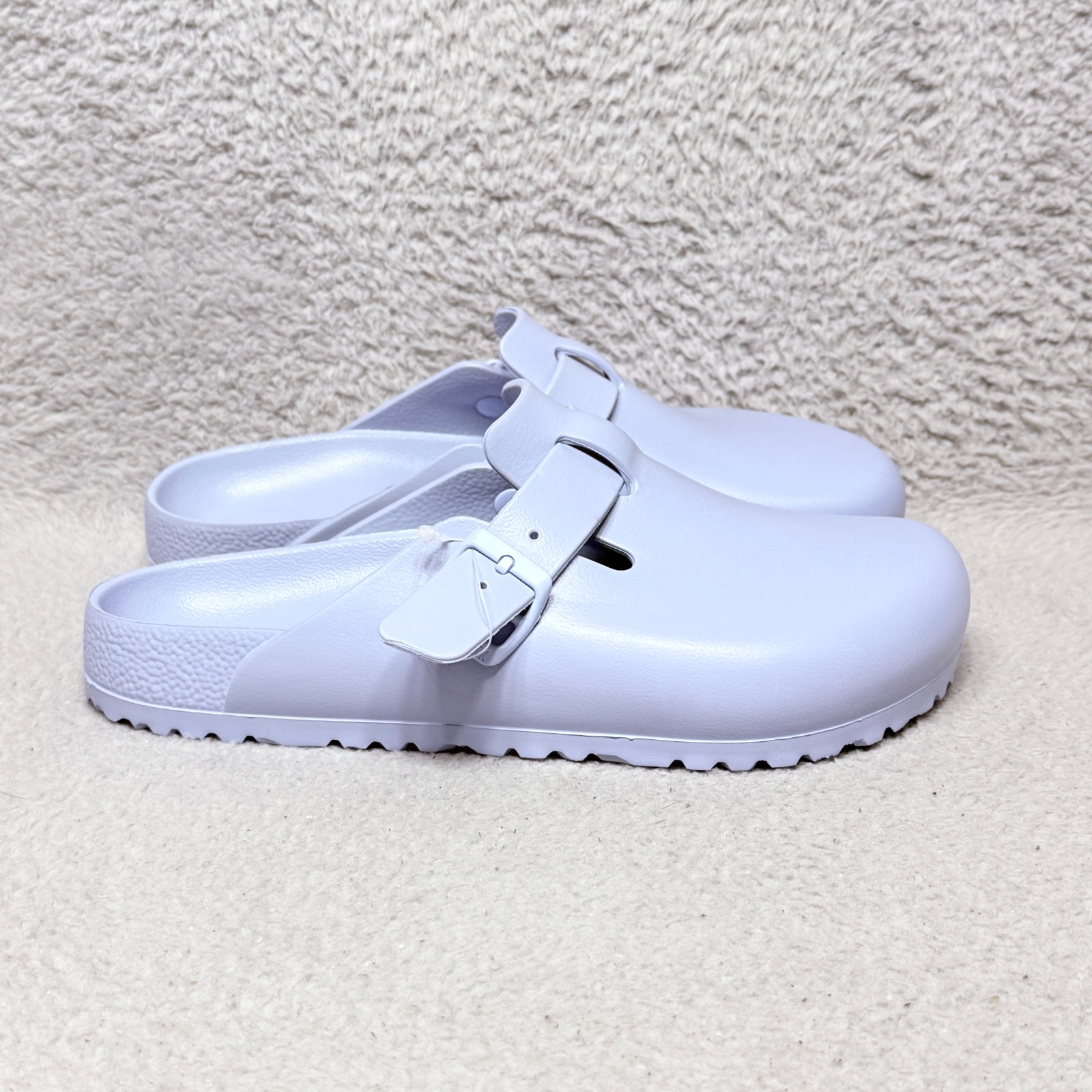 Birkenstock Boston EVA Womens Size 10 Slip On Mule Clogs Shoes Dusty Blue