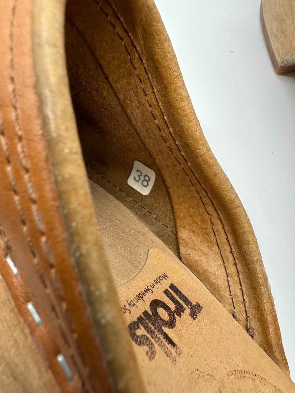 TROLLS Swedish women’s wood sole clogs size 38 – US 7 1/2
