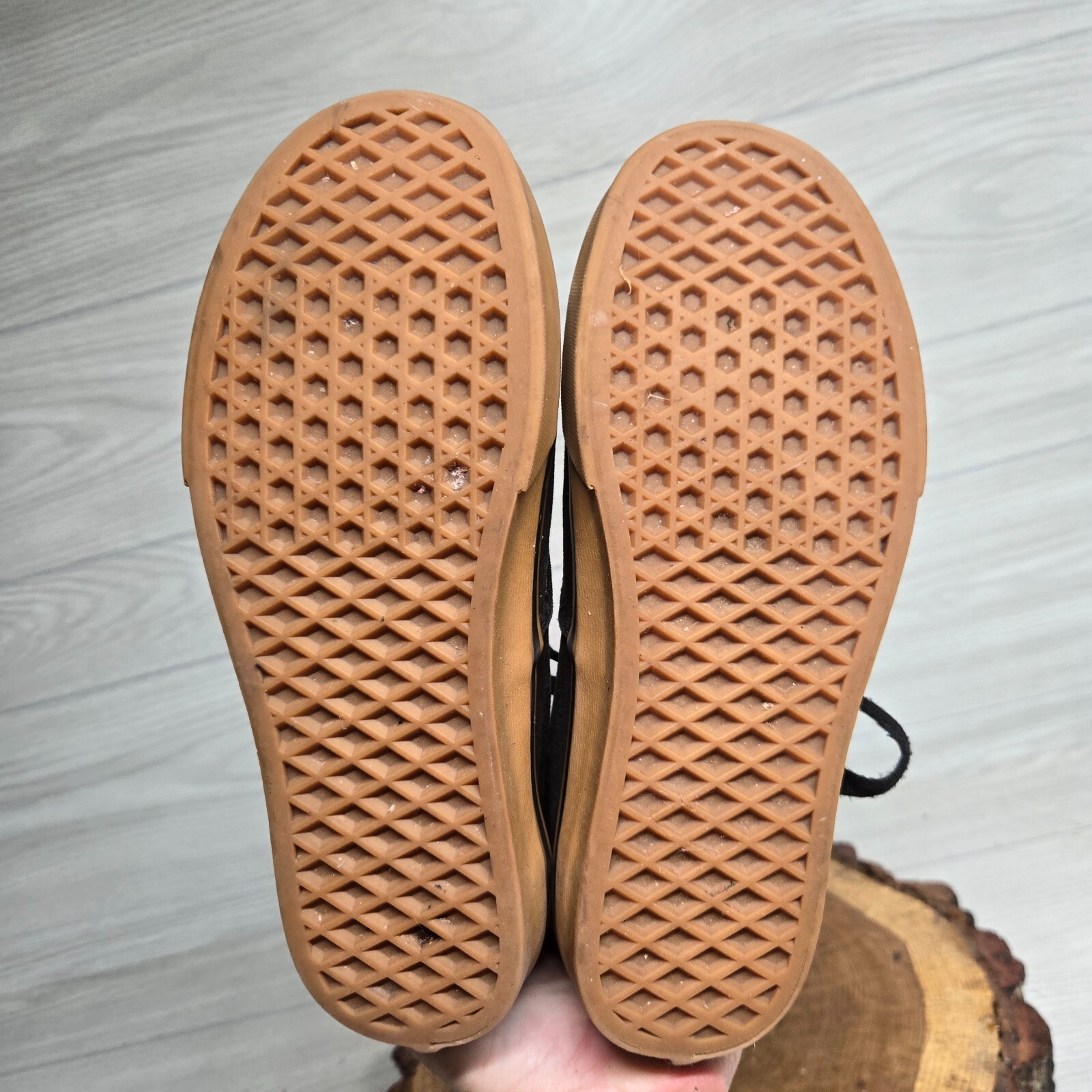 VANS Authentic Unisex Adults Sneakers Black Brown US Women’s 8 – Men’s 6.5