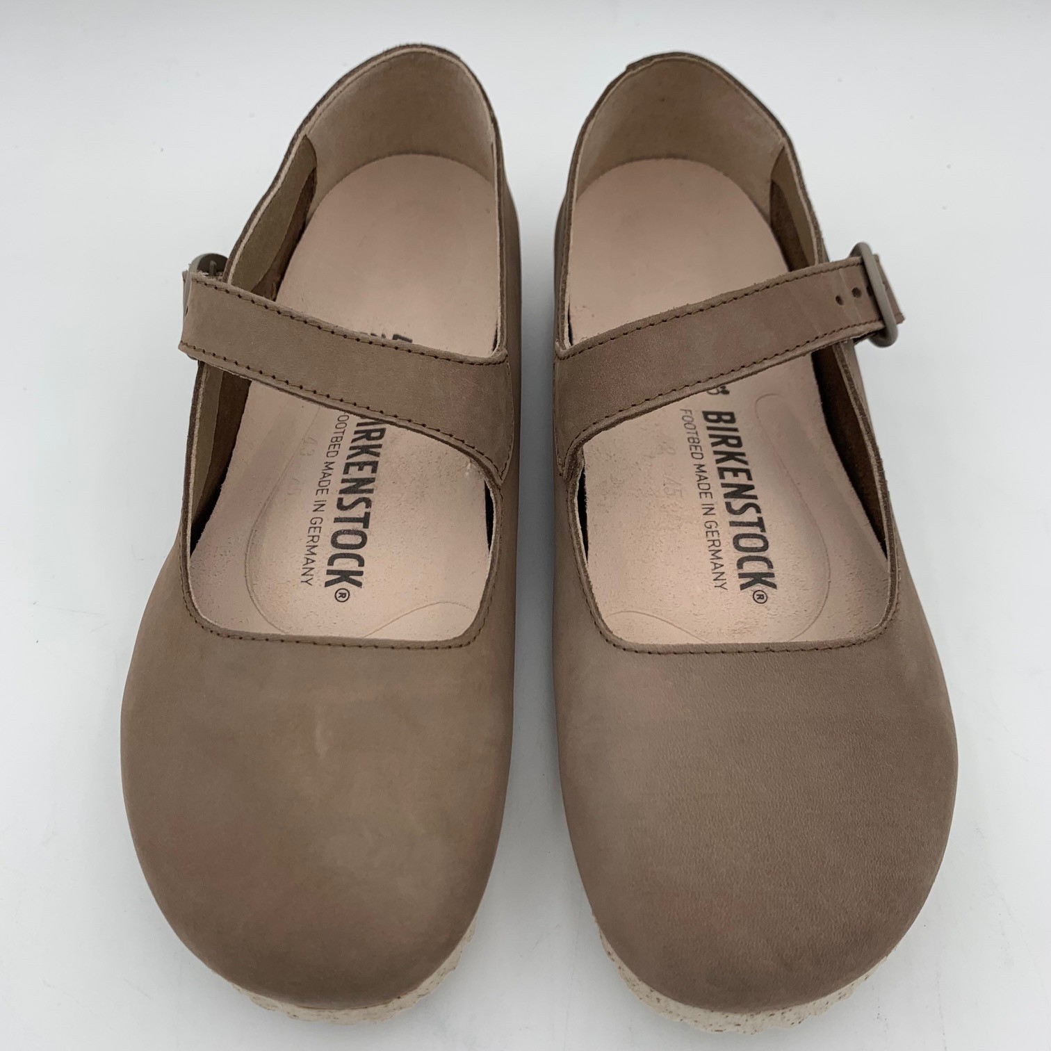 Birkenstock New w/ Box Tracy Gray Taupe Nubuck Leather Regular 1020317