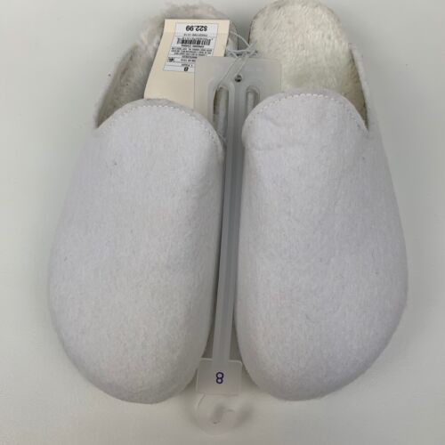 Stars Above Dezo Womans White Indoor/Outdoor Slippers Clogs NWT Sz 6