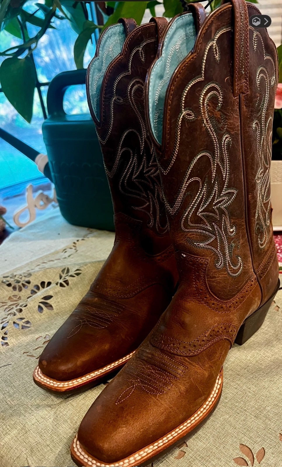 New Ariat Cowboy Boots 8.5 Women’s Square Toe