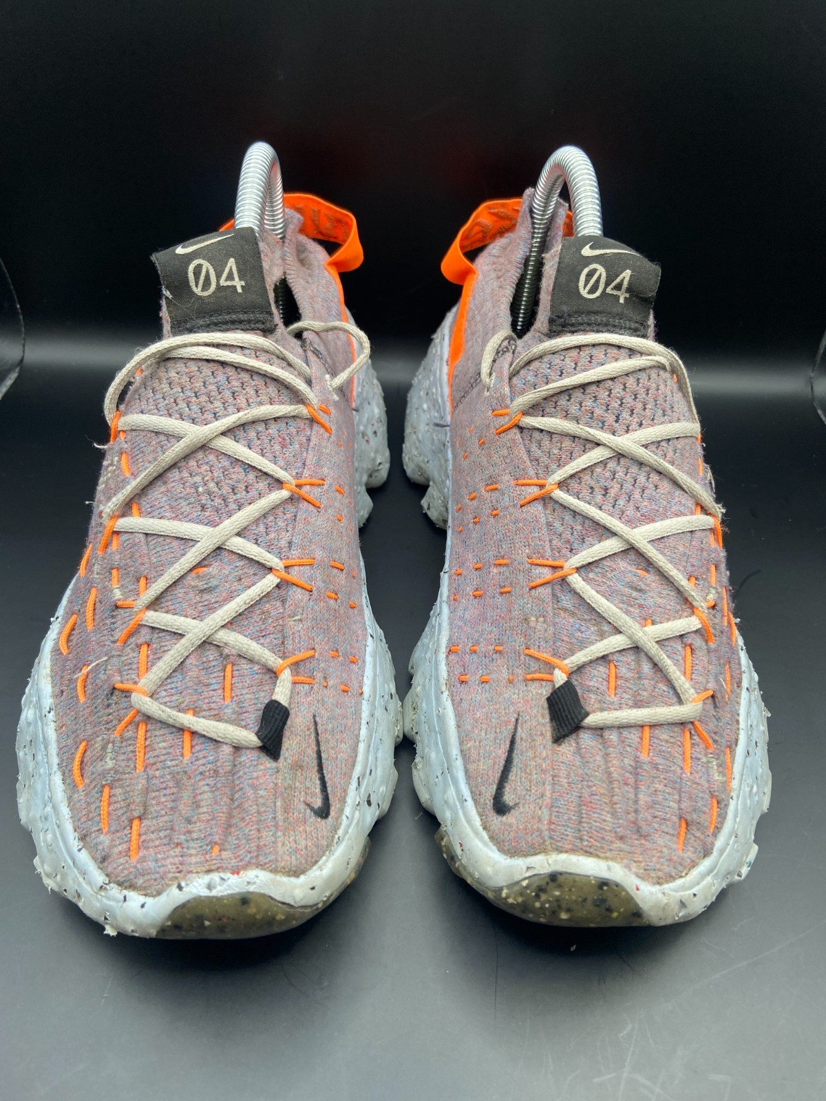 Nike Space Hippie 04 CD3476-900 Women’s 8 Running Shoes Total Orange Sneakers