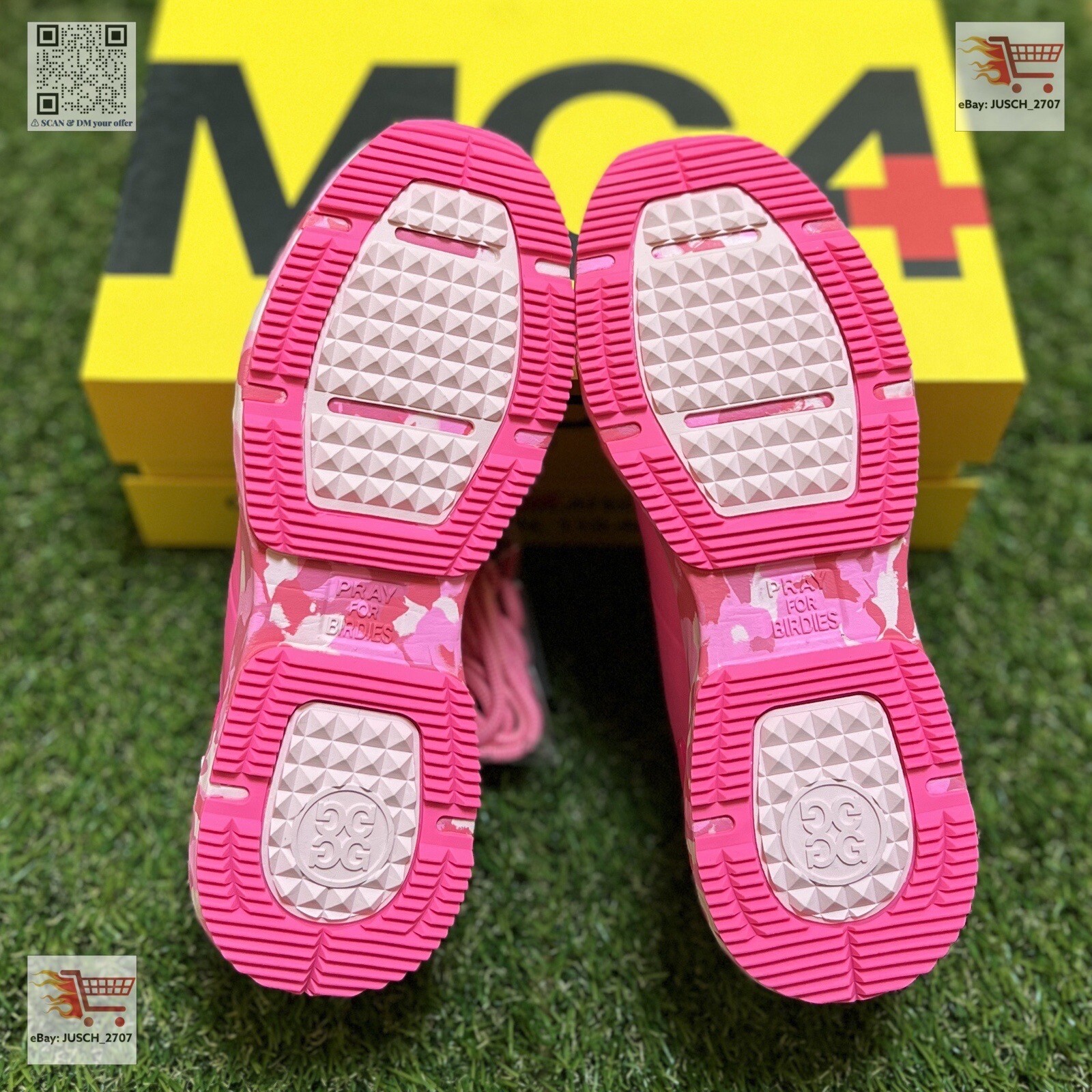 G/FORE GFORE MG4+ Limited Solid Golf Shoe Sneaker ⛳️ LADIES 7.5 ⛳️ Pink Camo