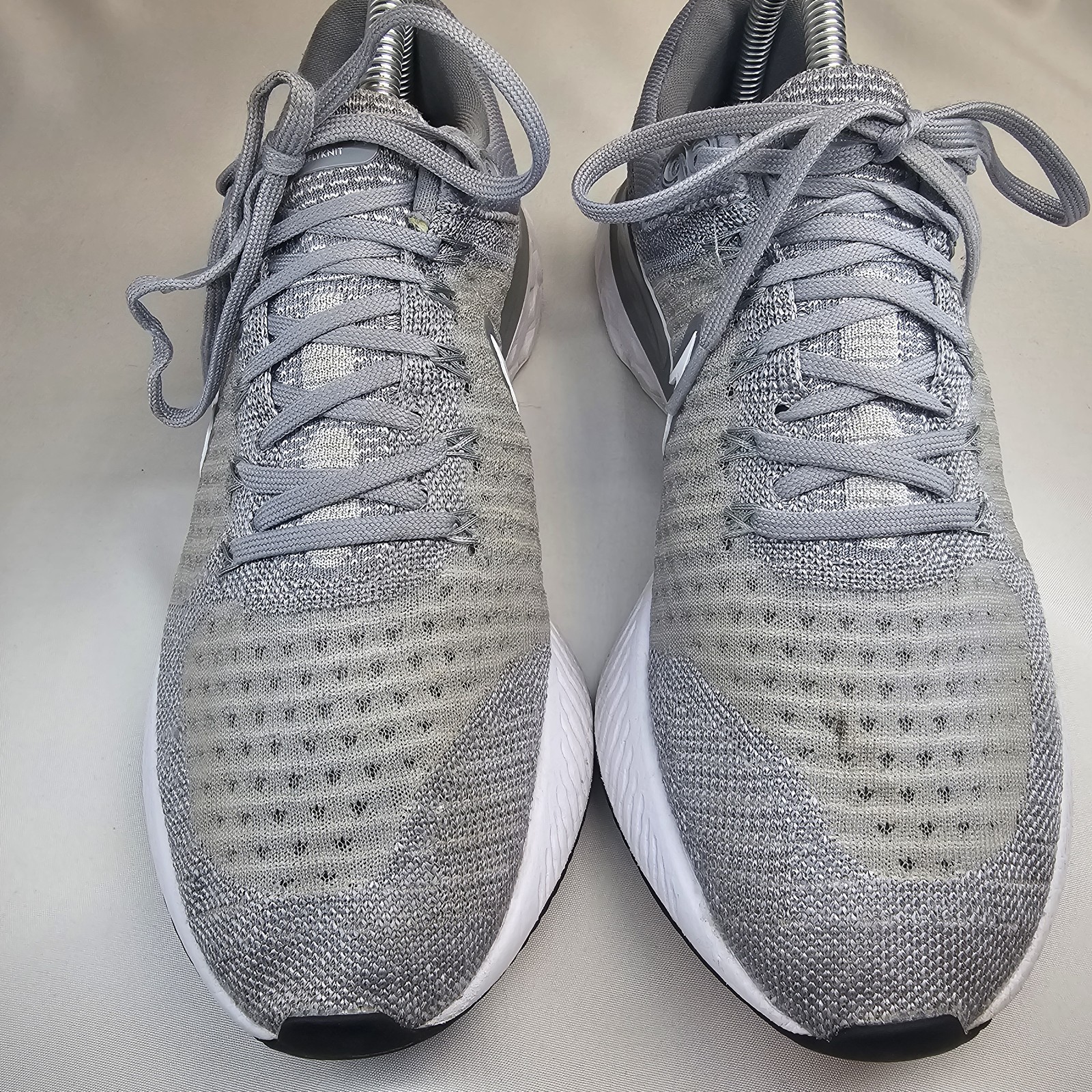 Nike React Infinity Run Flyknit Grey White CT2423-001 Women’s Size 8.5 Running