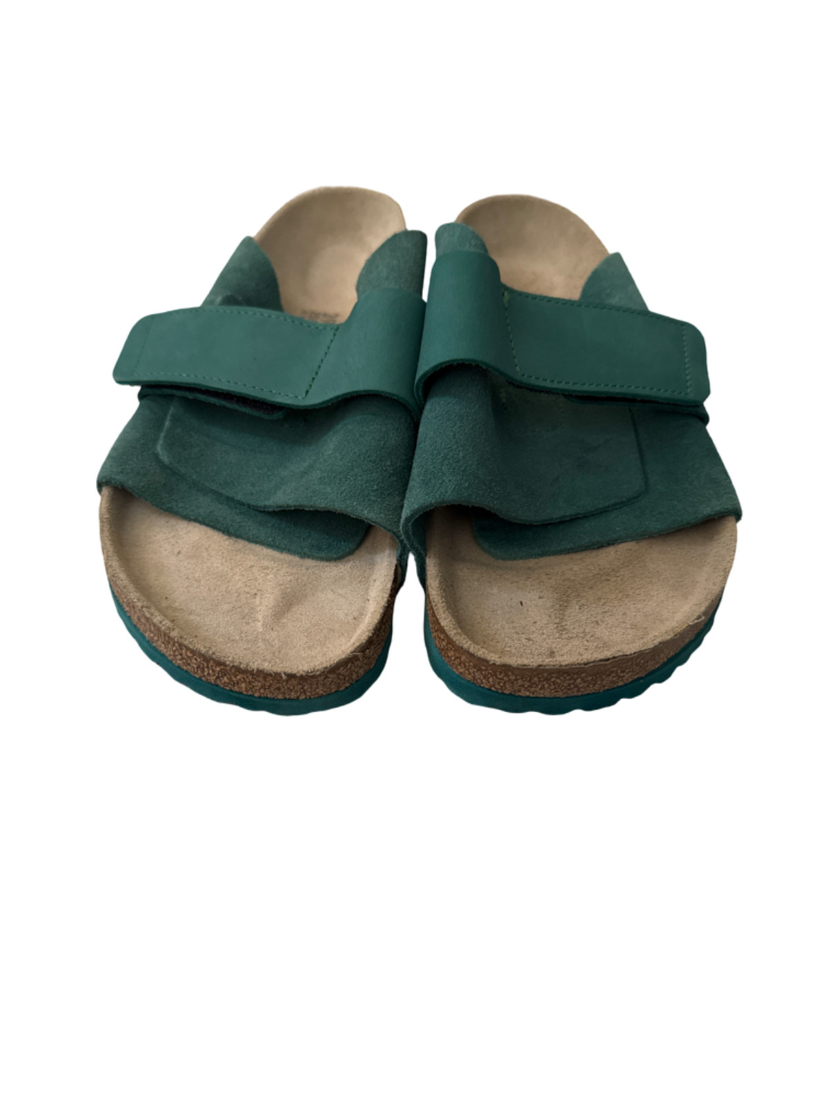 Birkenstock Kyoto Nubuck Suede Leather Slippers Digital Green| Size 39 US 8