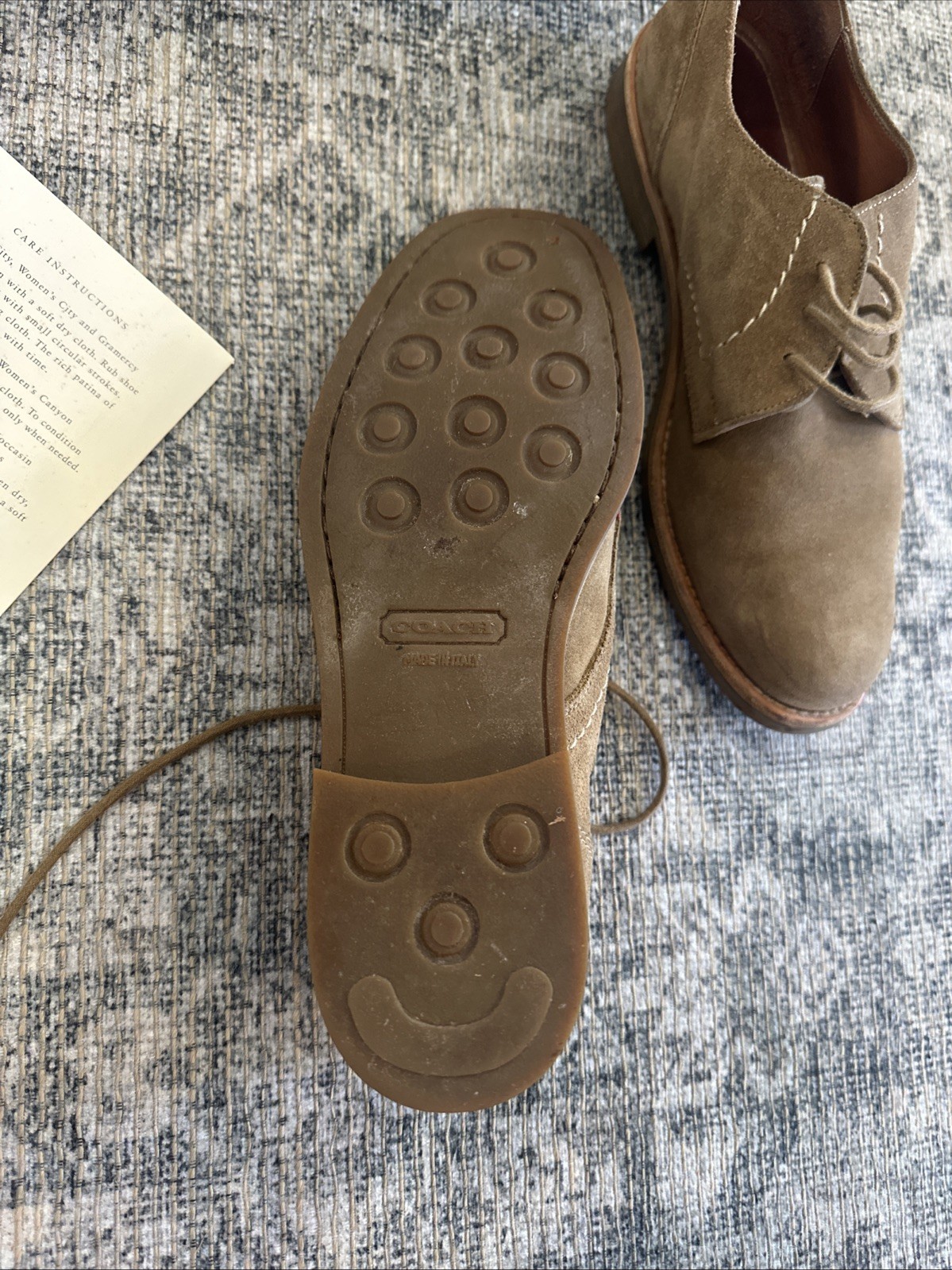 Coach Canyon Suede Blucher Shoes Sz 8 M FSJ205