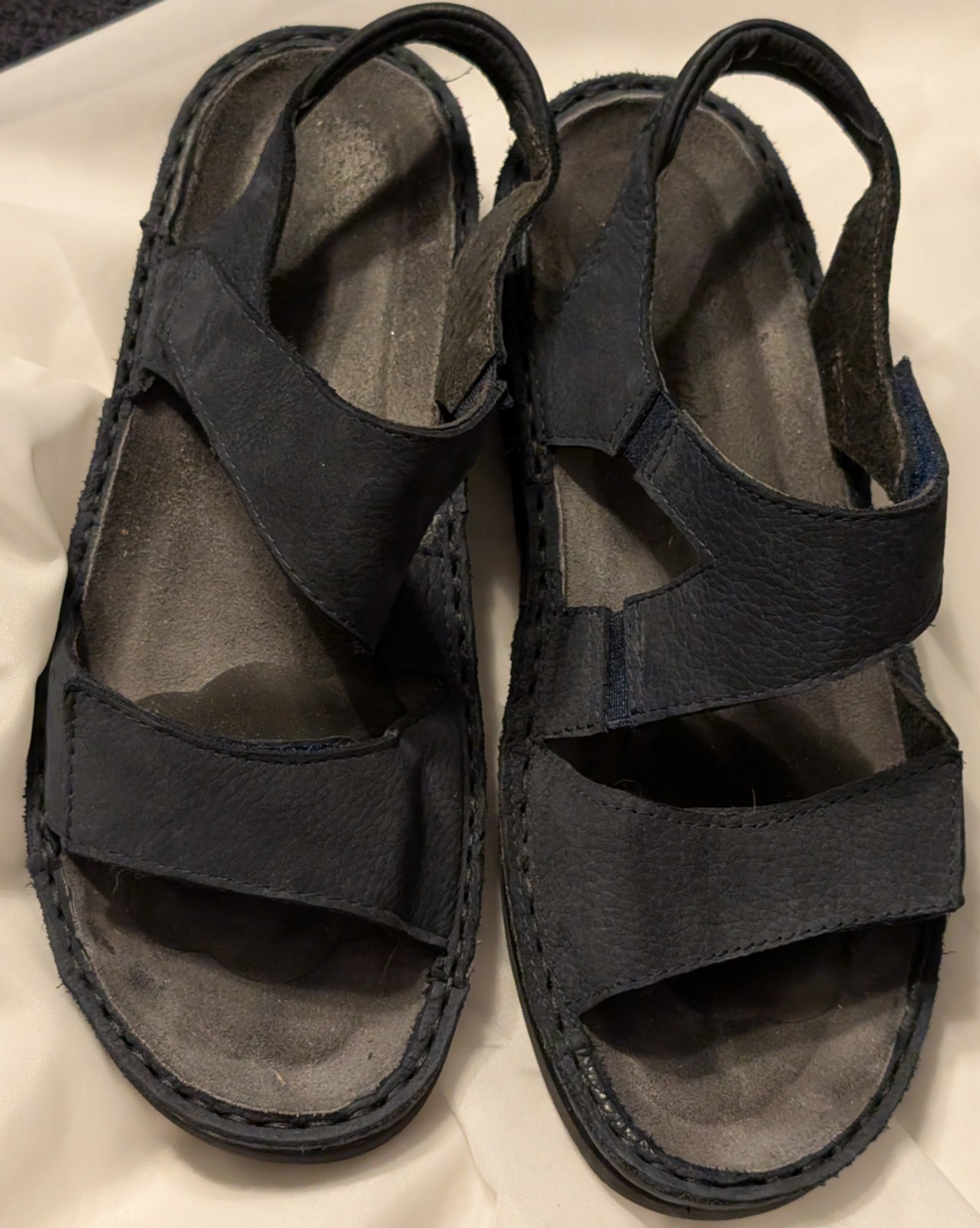 Naot Women’s Navy Blue Leather Ankle Strap Sandals EU 37 US 6 – 6.5