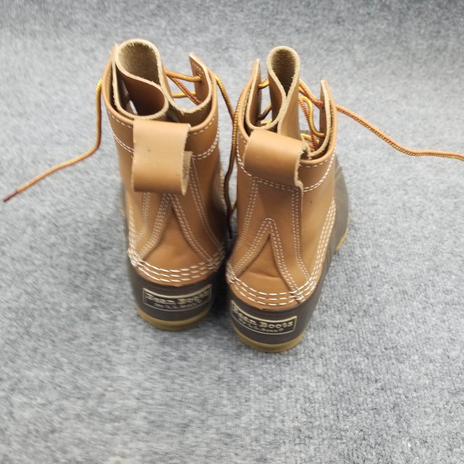 Vintage LL Bean Boots Womens Size 7 Unlined Maine Hunting Shoe Duck Brown