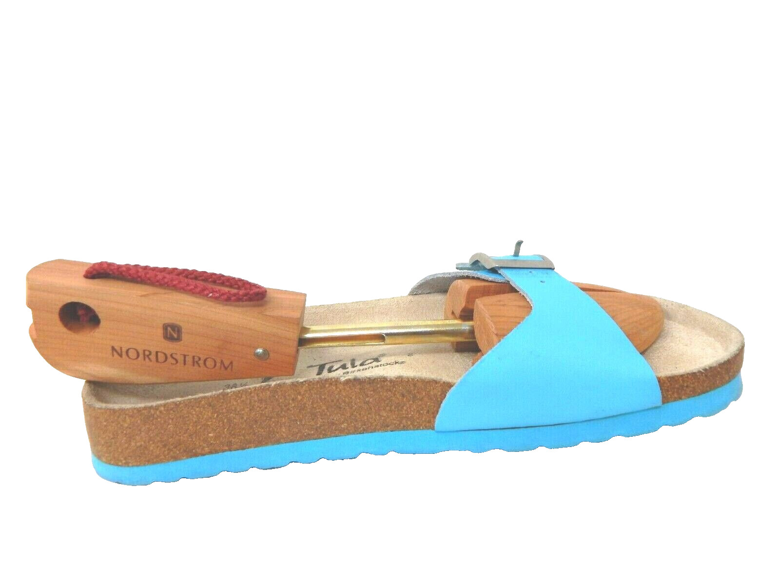 Birkenstock/Tula Blue Birko-Flor Flat Wedge Slide Sandals Sz:7.5 M US/38.5 EU