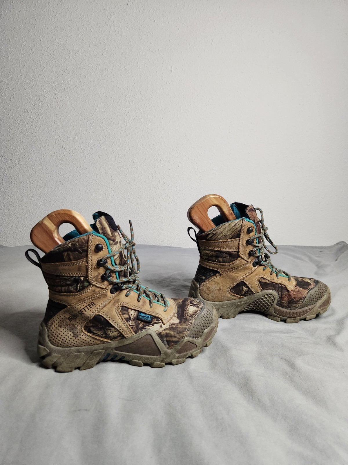 Red Wing Irish Setter Vaprtrek Camo Hunting Boots Womens Sz 6.5 Waterproof 2881