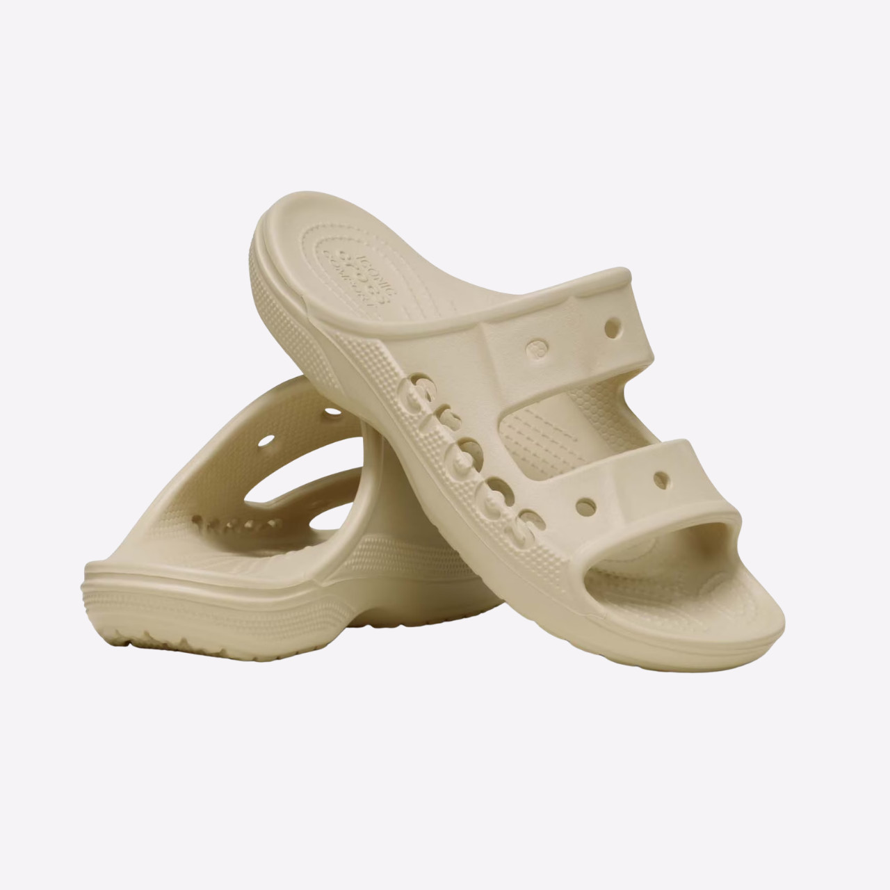 Crocs Unisex Baya Slide Sandals Winter White Womens Sz 8/Mens Sz 6 Flip Flop
