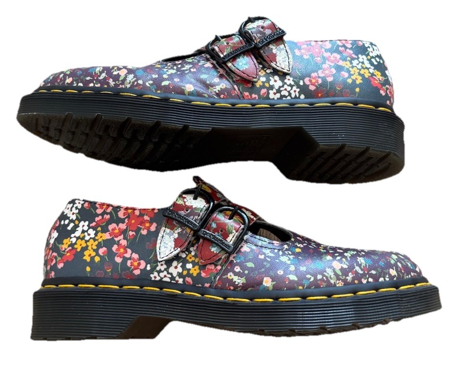 Dr. Martens 8065 Darcy Floral Double Buckle Maryjane Shoes Women’s Size 6