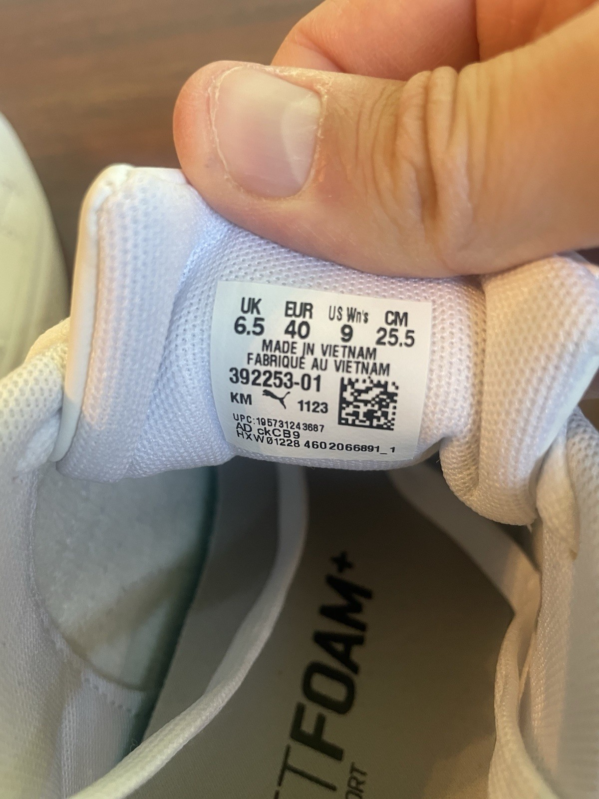 Puma Women’s Size 9 Smash V3 Platform All White Shoes