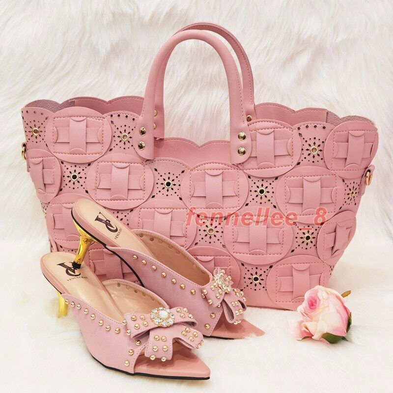 Shoes and Bag Set Sets Green Shoes with Matching Bags Royal Wedding Party