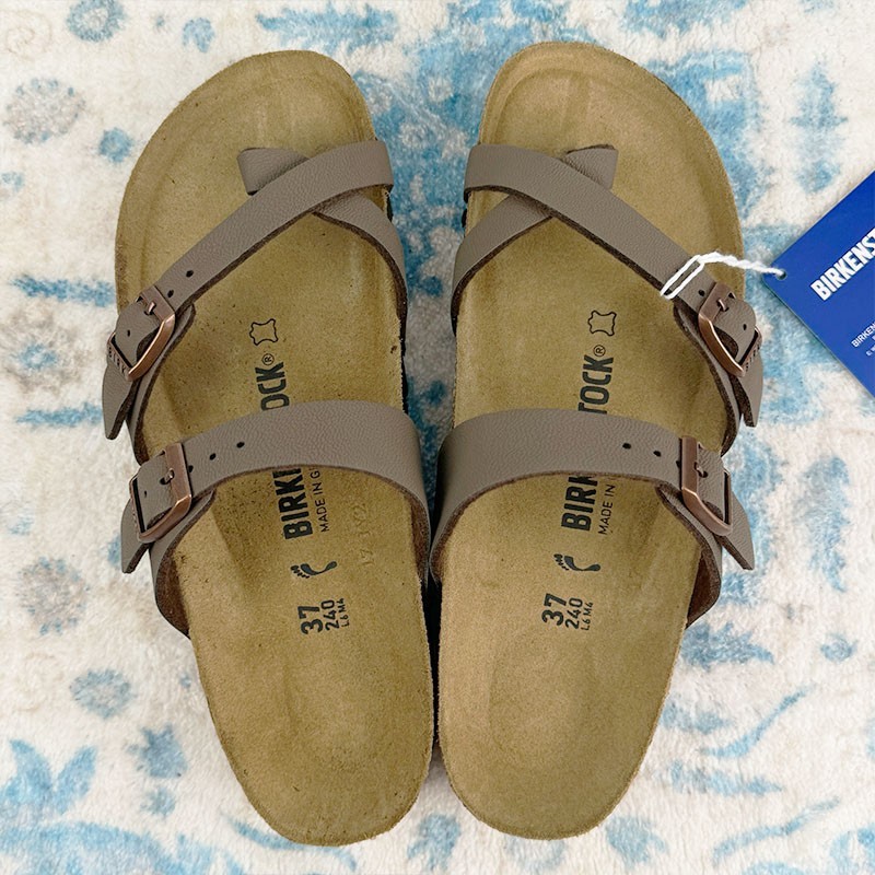 Birkenstock Mayari Mocha Birkibuc Women’s Shoes Casual Thong Sandals