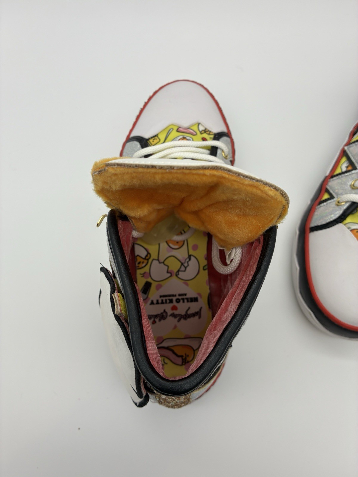 Irregular Choice x Hello Kitty & Friends GUdetama You Crack Me Up Sneakers Sz 39