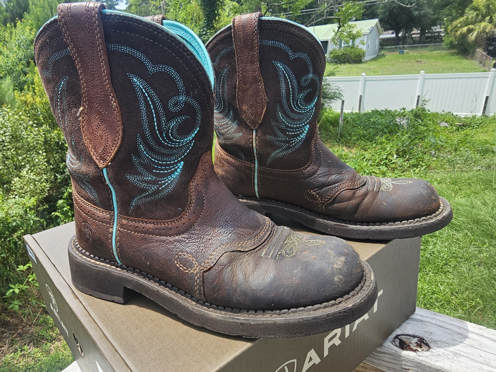 Sz 7 Ariat Fatbaby Women’s Leather Boots