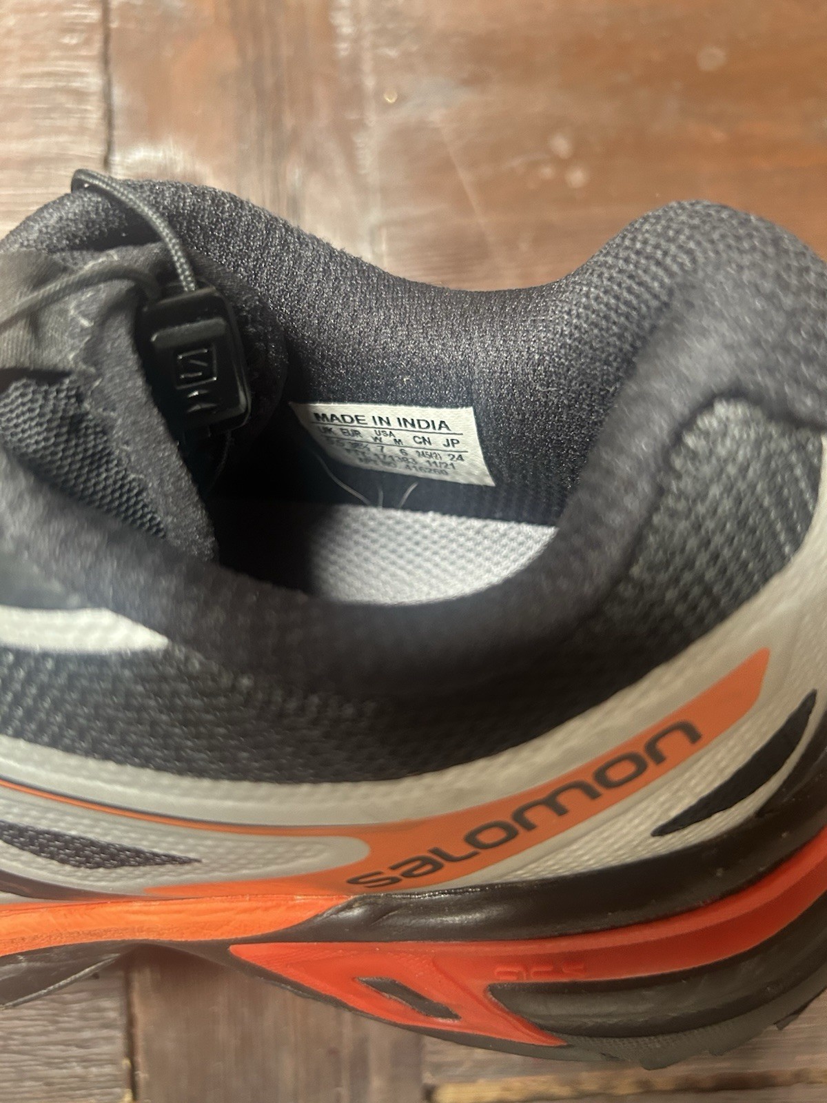 Salomon Xt Wings 2 Womens 7 Mens 6 Black Silver Orange Barely Worn
