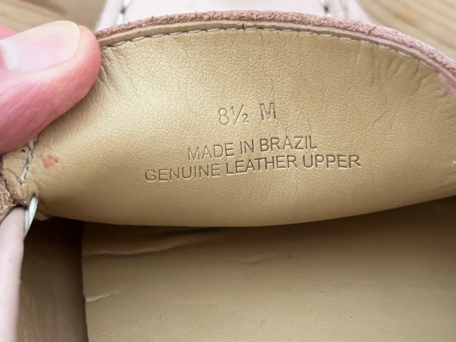 Talbots Leather Blush Pink Driver Loafers 8.5M – Women’s