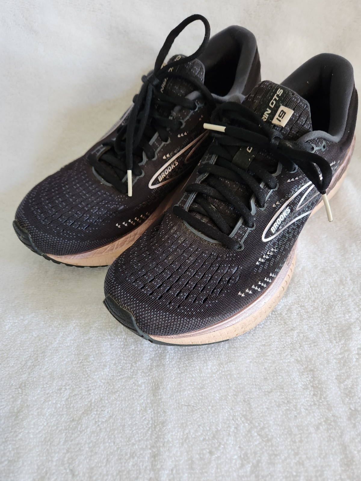 Brooks Women’s Glycerin GTS 19 1203441B074 Black Running Shoes Sneakers Size 9.5