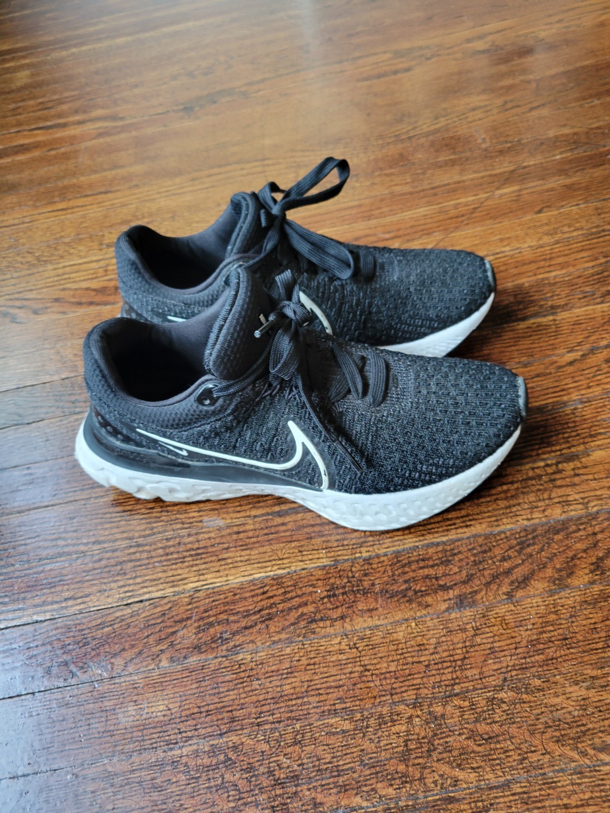 Nike React Infinity Run Womens Sz 6.5 Black Activewear, Casual Running