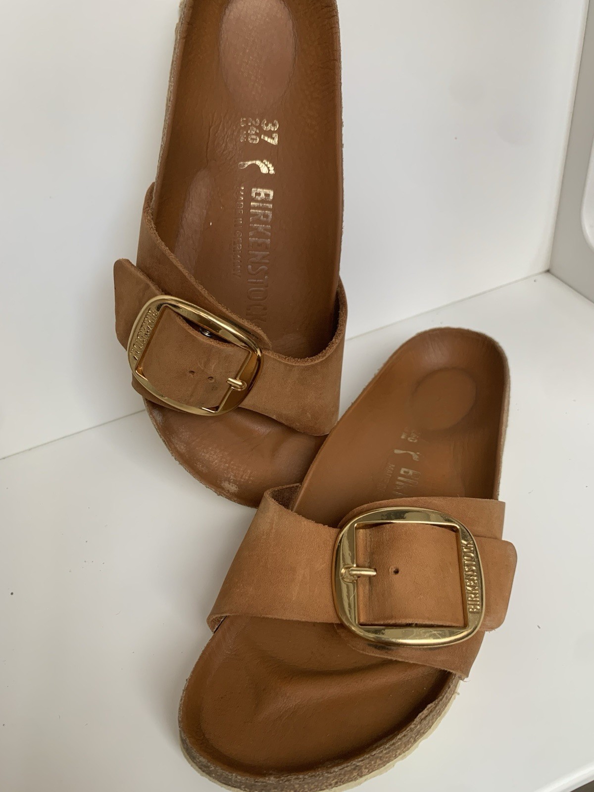 Birkenstock Madrid Big Buckle Leather Sandals EU 37 (24cm)