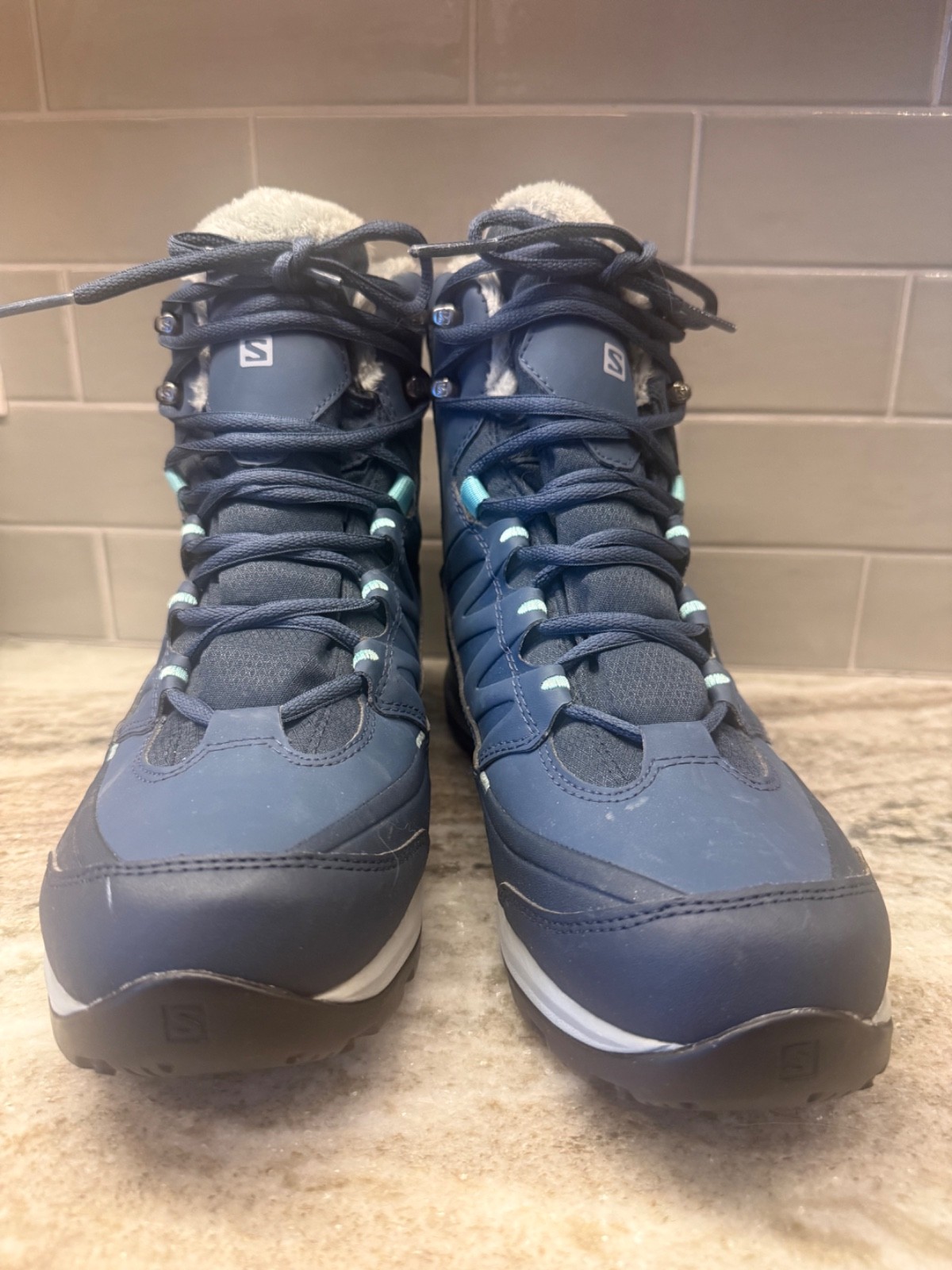 SALOMON WOMEN’S KAINA MID CS Waterproof Climatherm Boot Sz 9