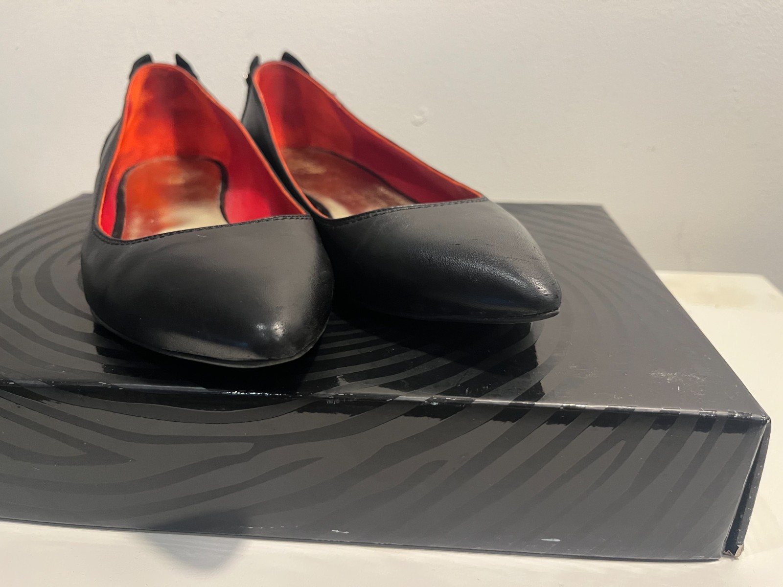 Just Cavalli black leather flats EU 38