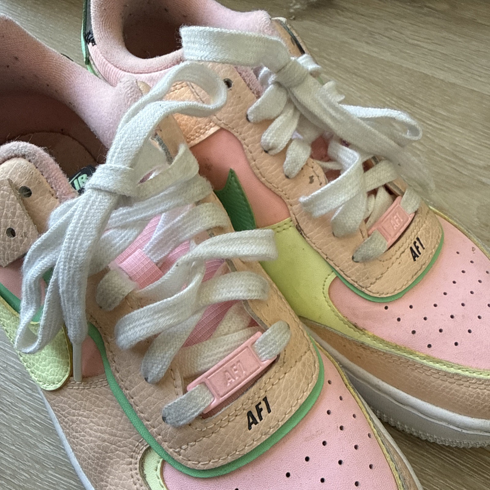 Nike Women’s Air Force 1 Shadow ‘Arctic Punch Barely Volt’ CU8591-601 Size 10