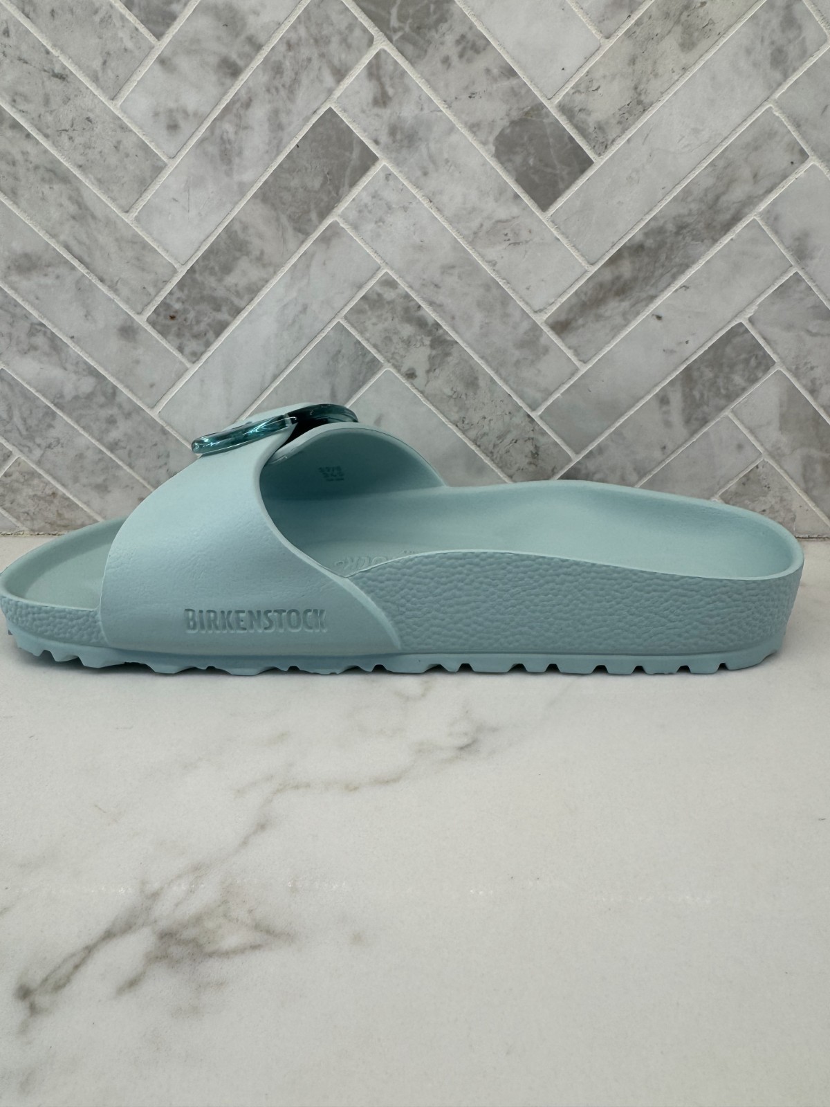 Birkenstock Madrid Big Buckle EVA Essentials Sandals Womens Size 6 37 Surf Green
