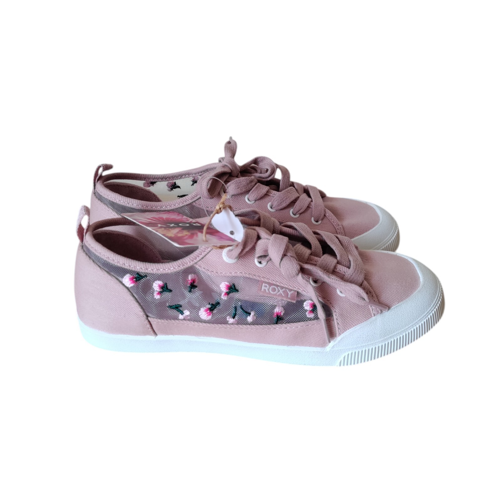 Roxy Shorebreak Lace-Up Low Top Misty Rose Light Pink Women’s Size 6 Sneakers